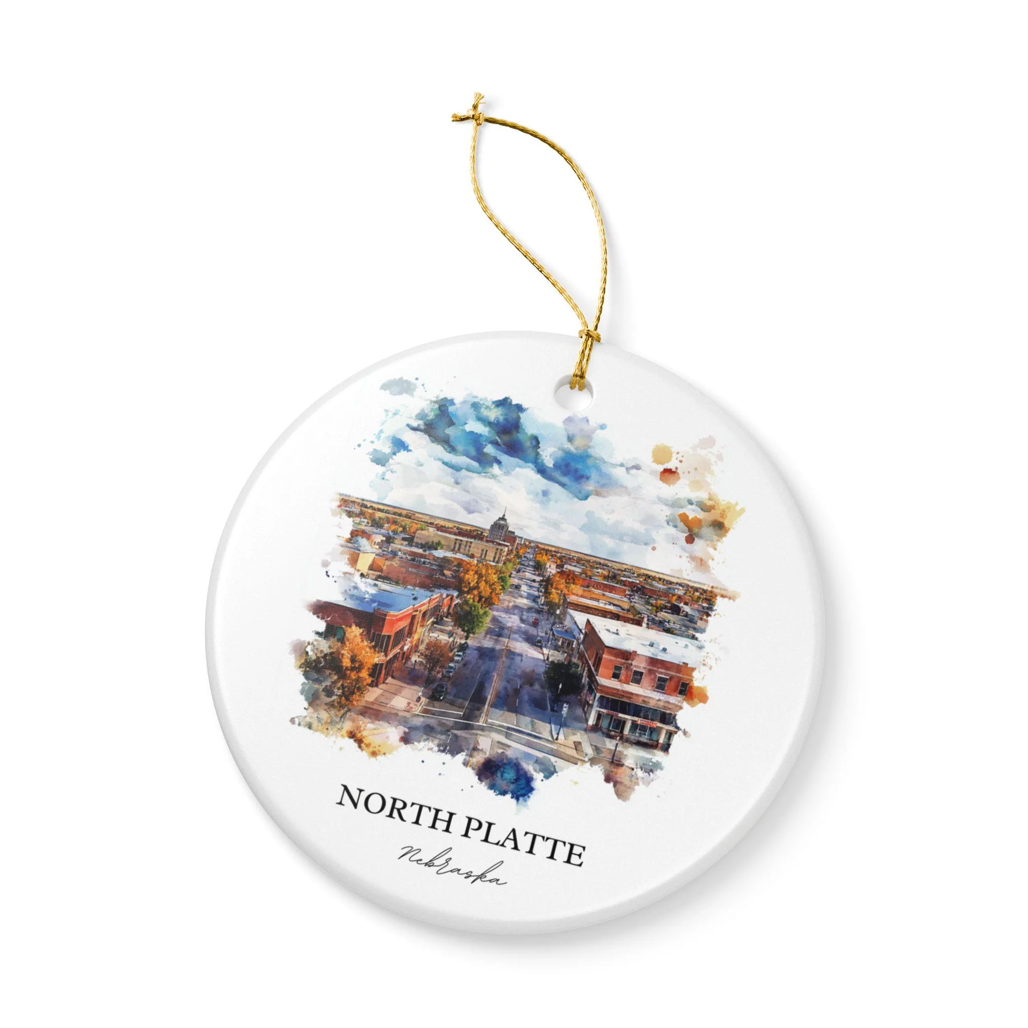 North Platte NE Ornament: Unique North Platte Souvenir, North Platte Xmas Decor, and Authentic North Platte Nebraska Gift - Image 3