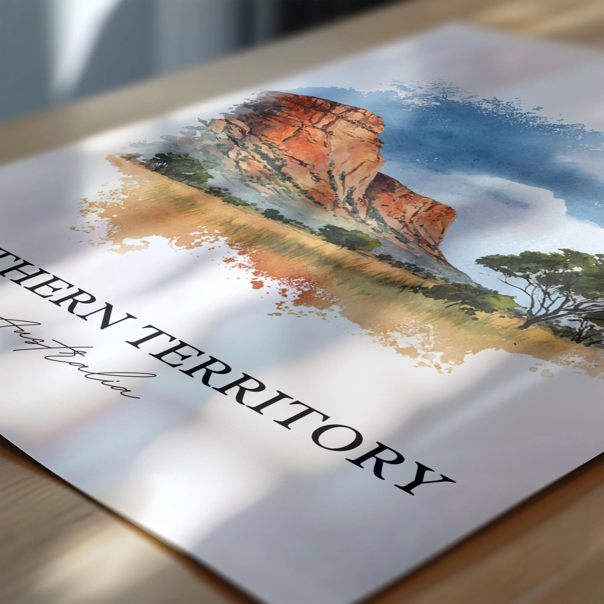 Northern Territory, Australia – Watercolor Art Print - Image 2