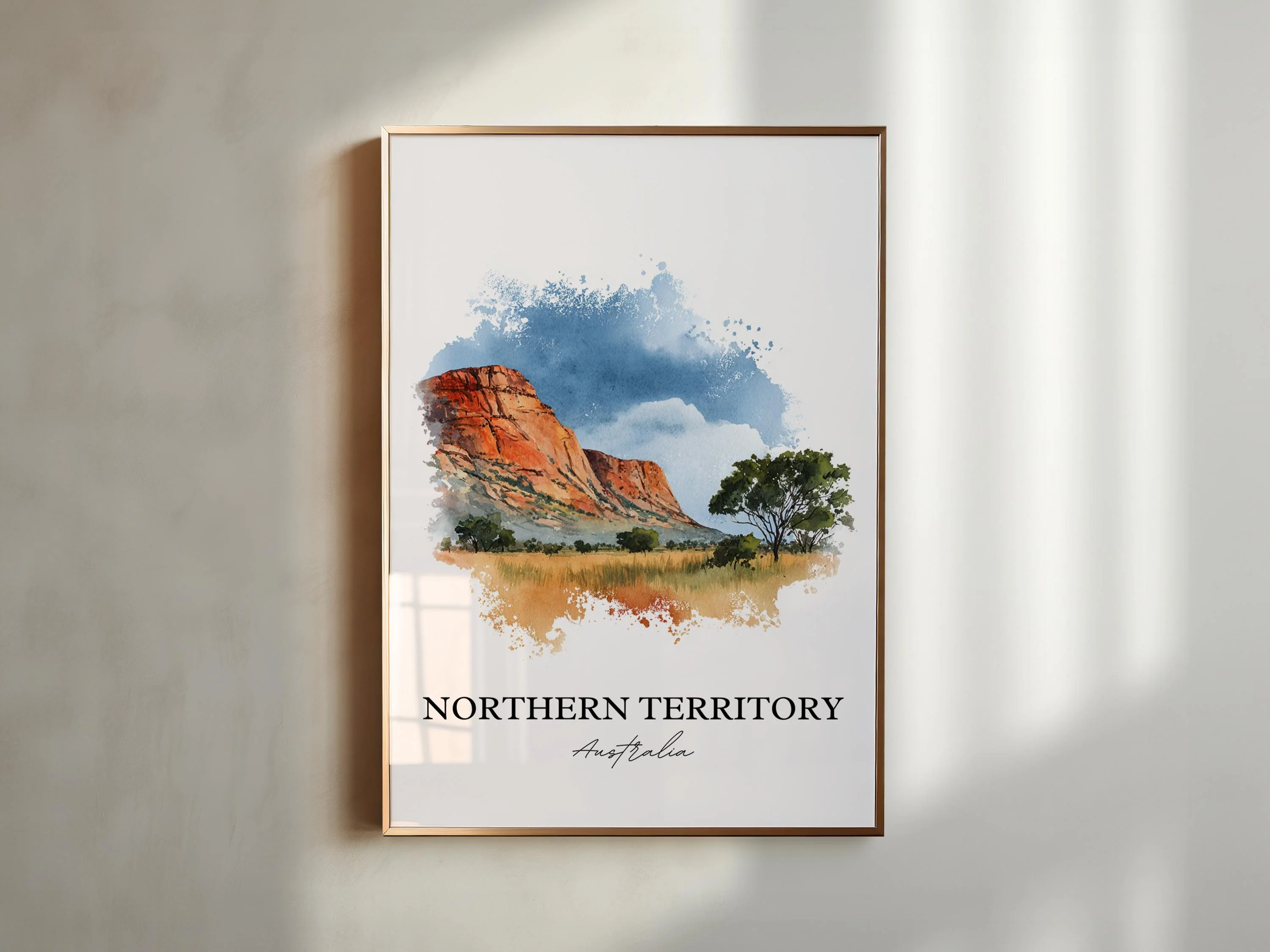 Northern Territory, Australia – Watercolor Art Print - Image 3