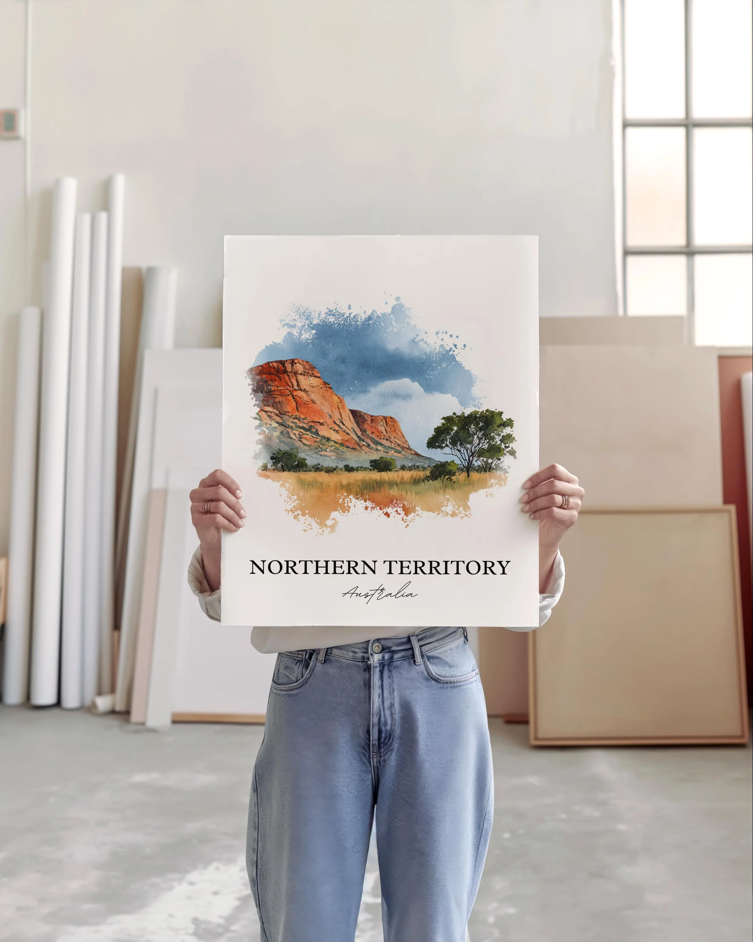 Northern Territory, Australia – Watercolor Art Print - Image 5