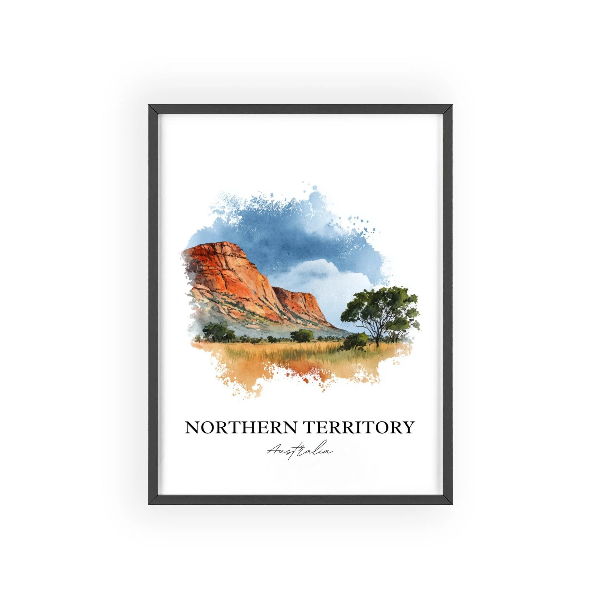 Northern Territory, Australia – Watercolor Art Print - Image 7