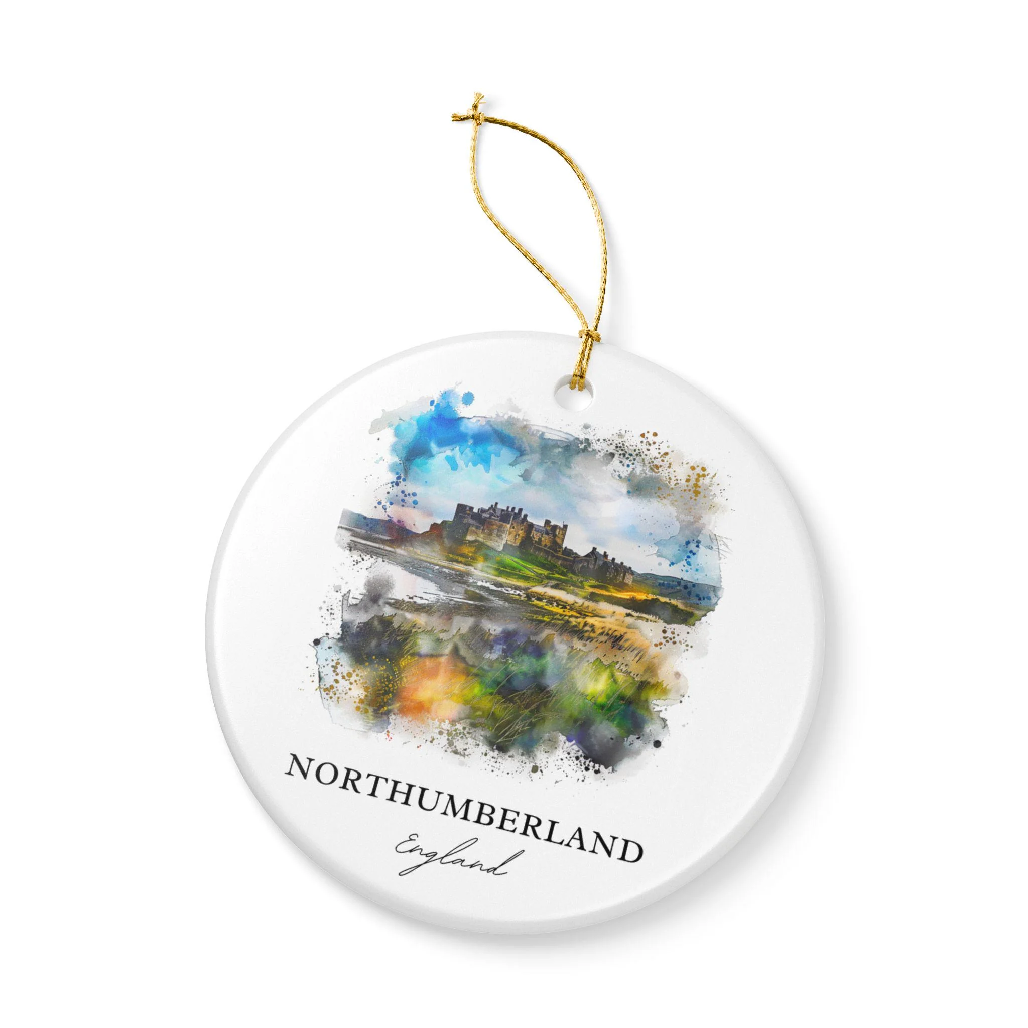 Northumberland Ornament: Unique Northumberland Souvenir, England Xmas Decor, and Authentic Northumberland Gift - Image 3
