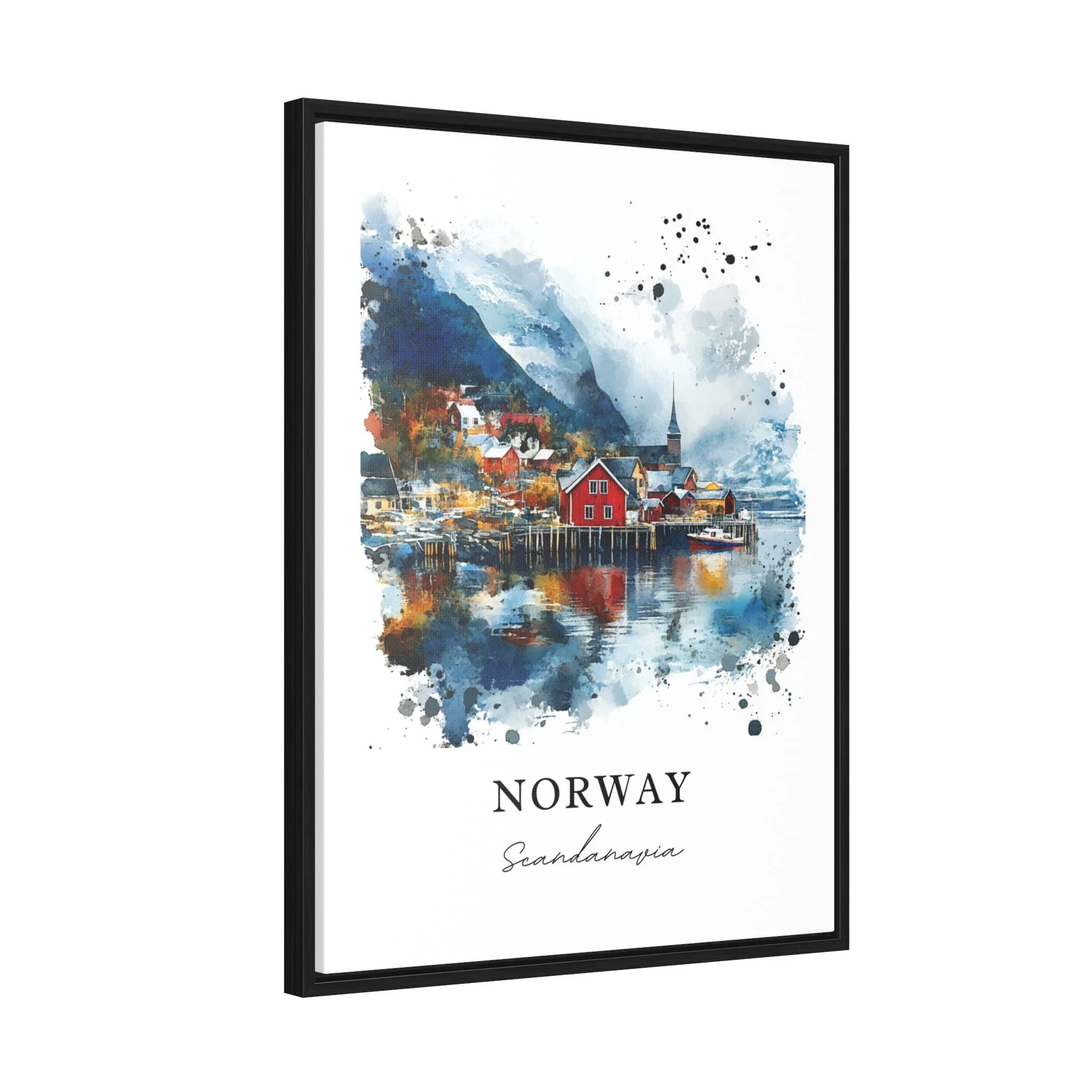 Norway, Scandinavia – Watercolor Art Print - Image 6
