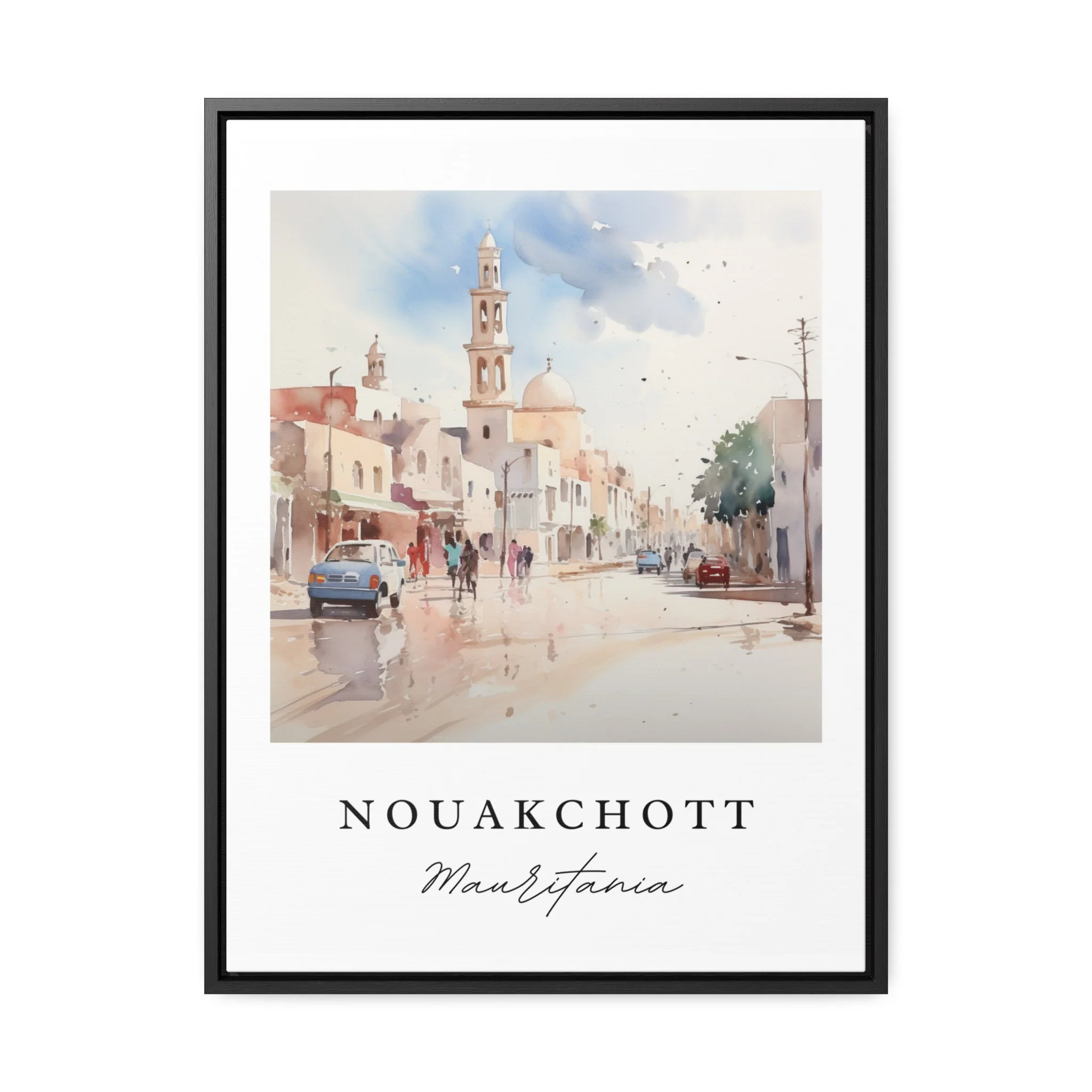Nouakchott, Mauritania – Watercolor Art Print - Image 6