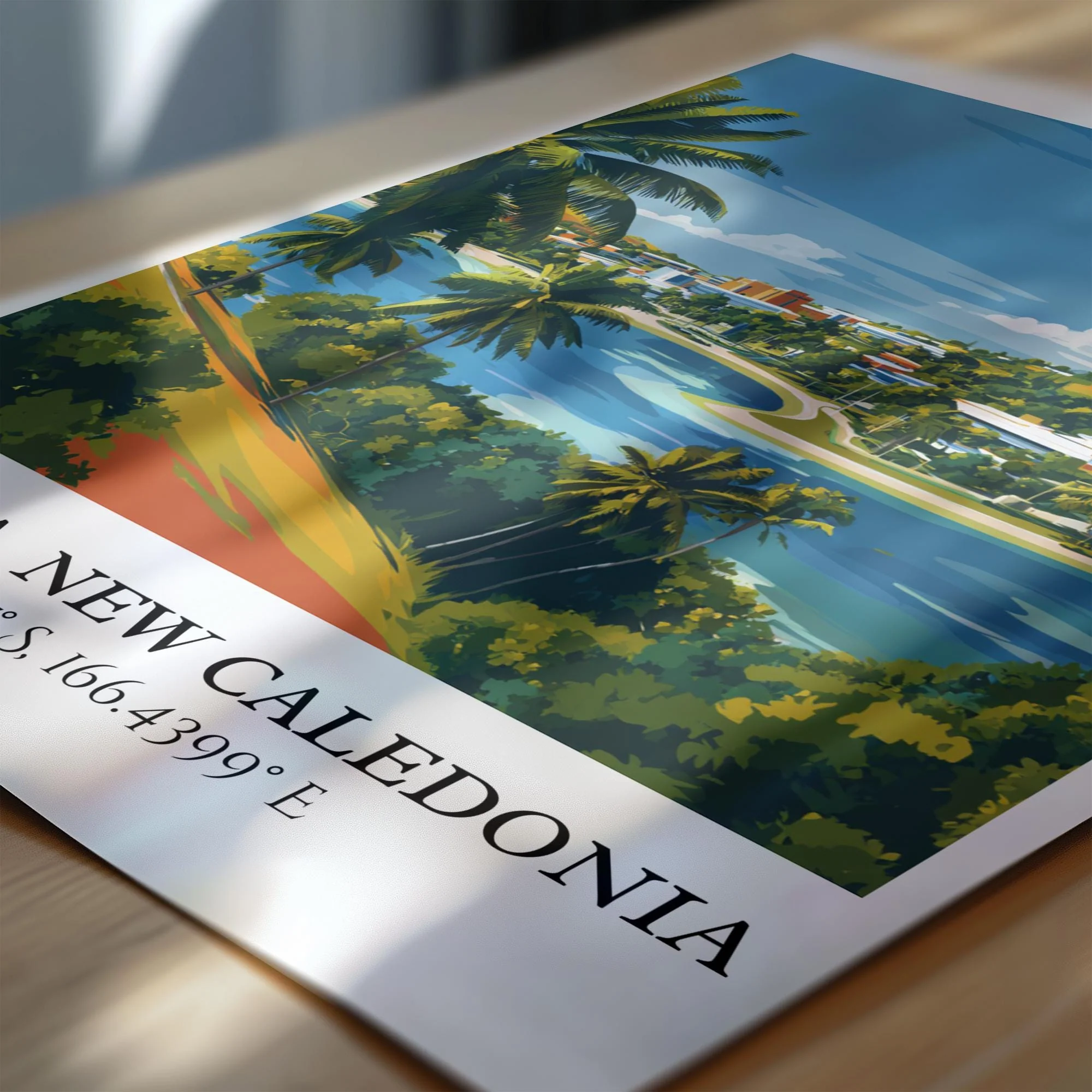 Nouméa, New Caledonia – Watercolor Art Print - Image 2