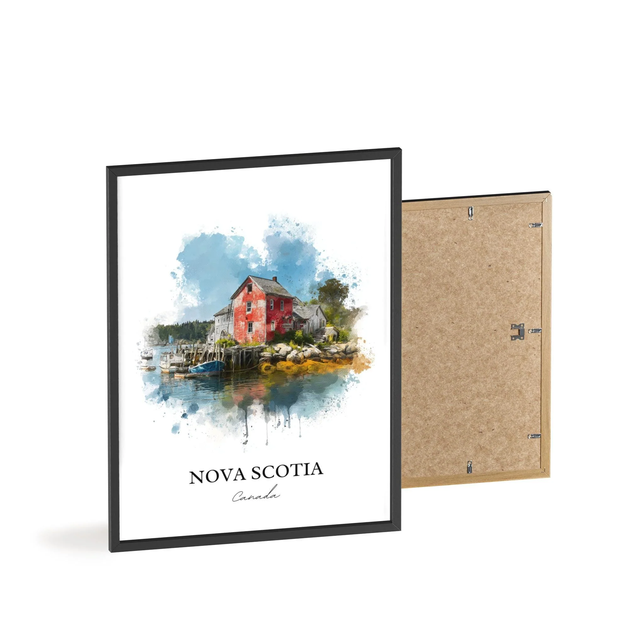Nova Scotia, Canada – Watercolor Art Print - Image 8