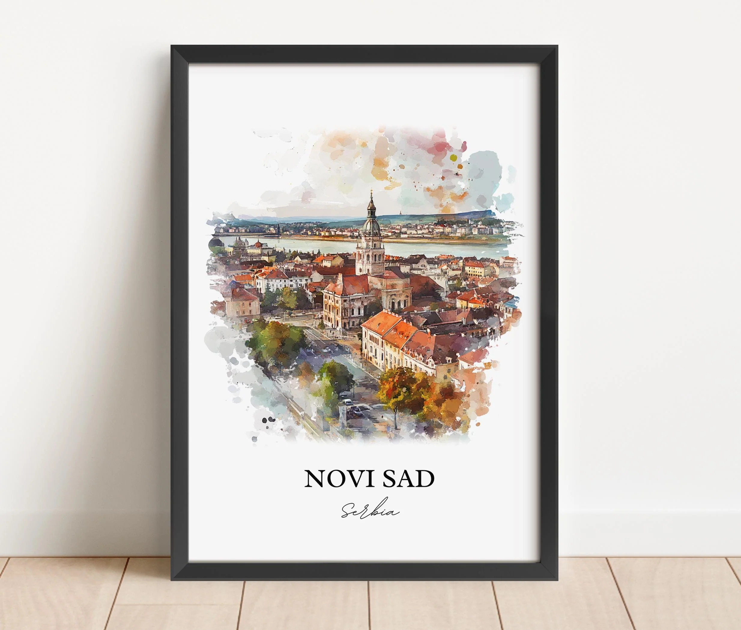 Novi Sad, Serbia – Watercolor Art Print - Image 6