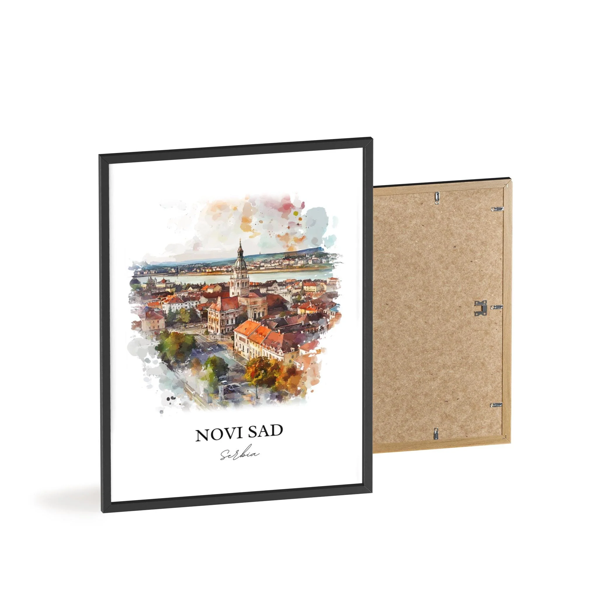 Novi Sad, Serbia – Watercolor Art Print - Image 8