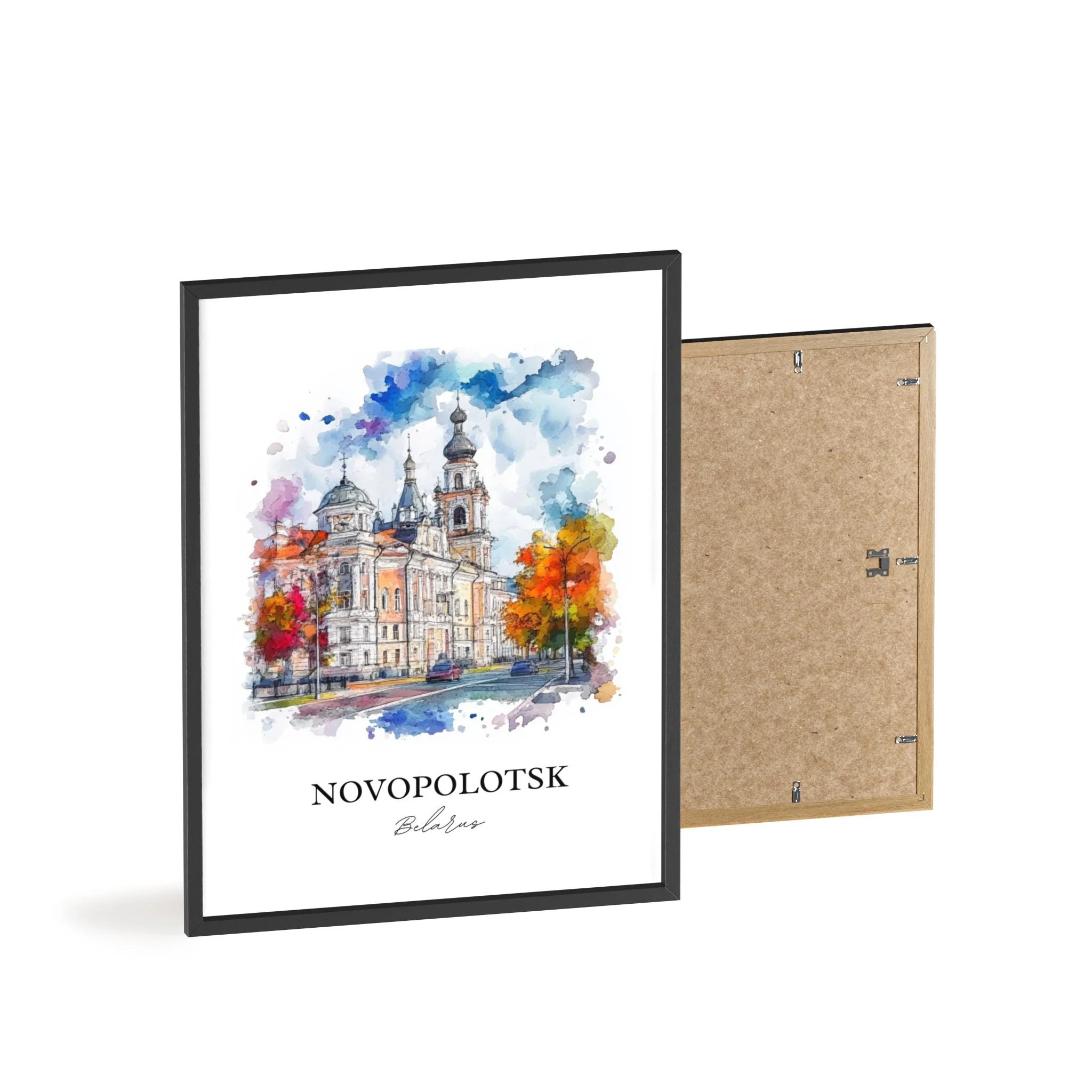 Novopolotsk, Belarus – Watercolor Art Print - Image 8
