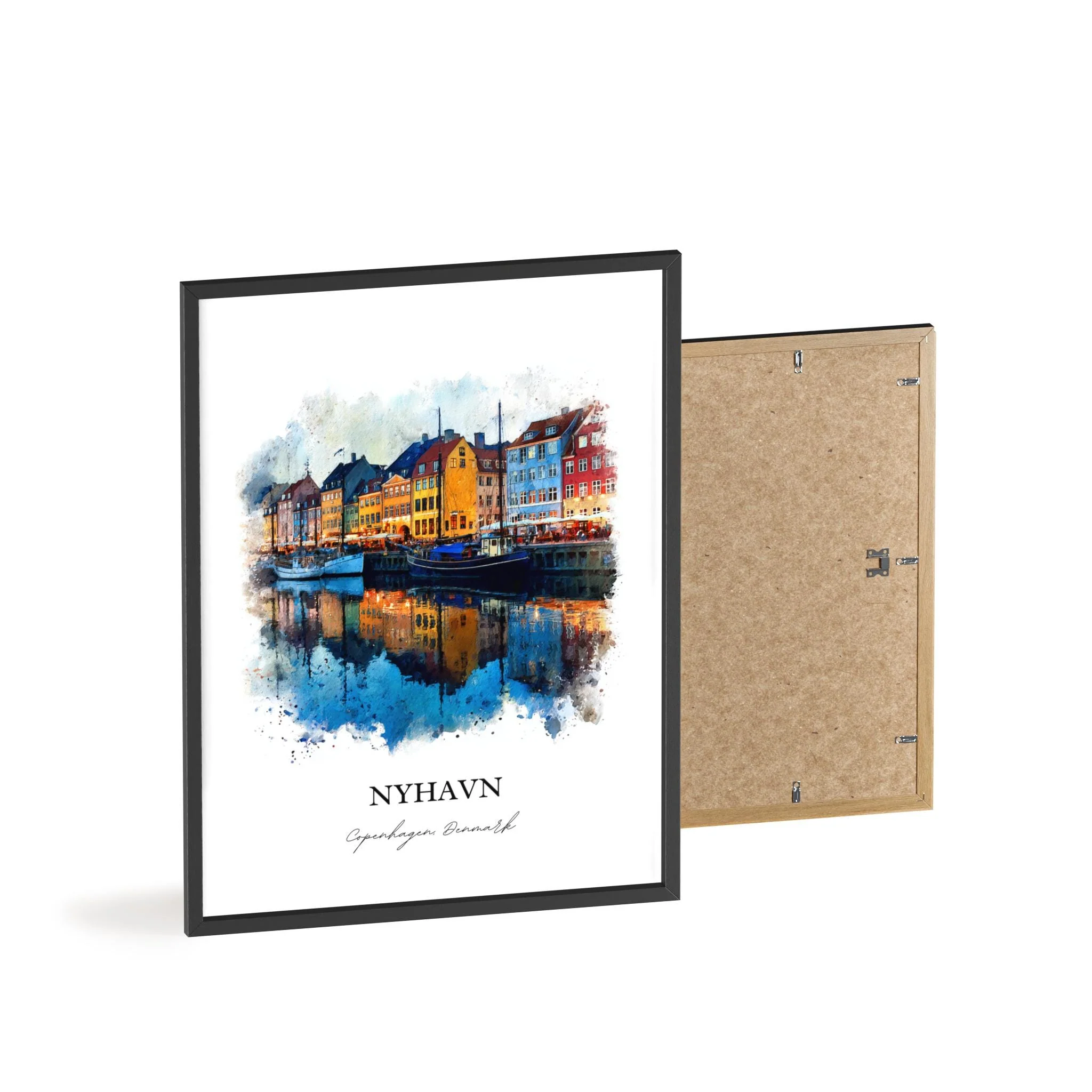 Nyhavn, Denmark – Watercolor Art Print - Image 10