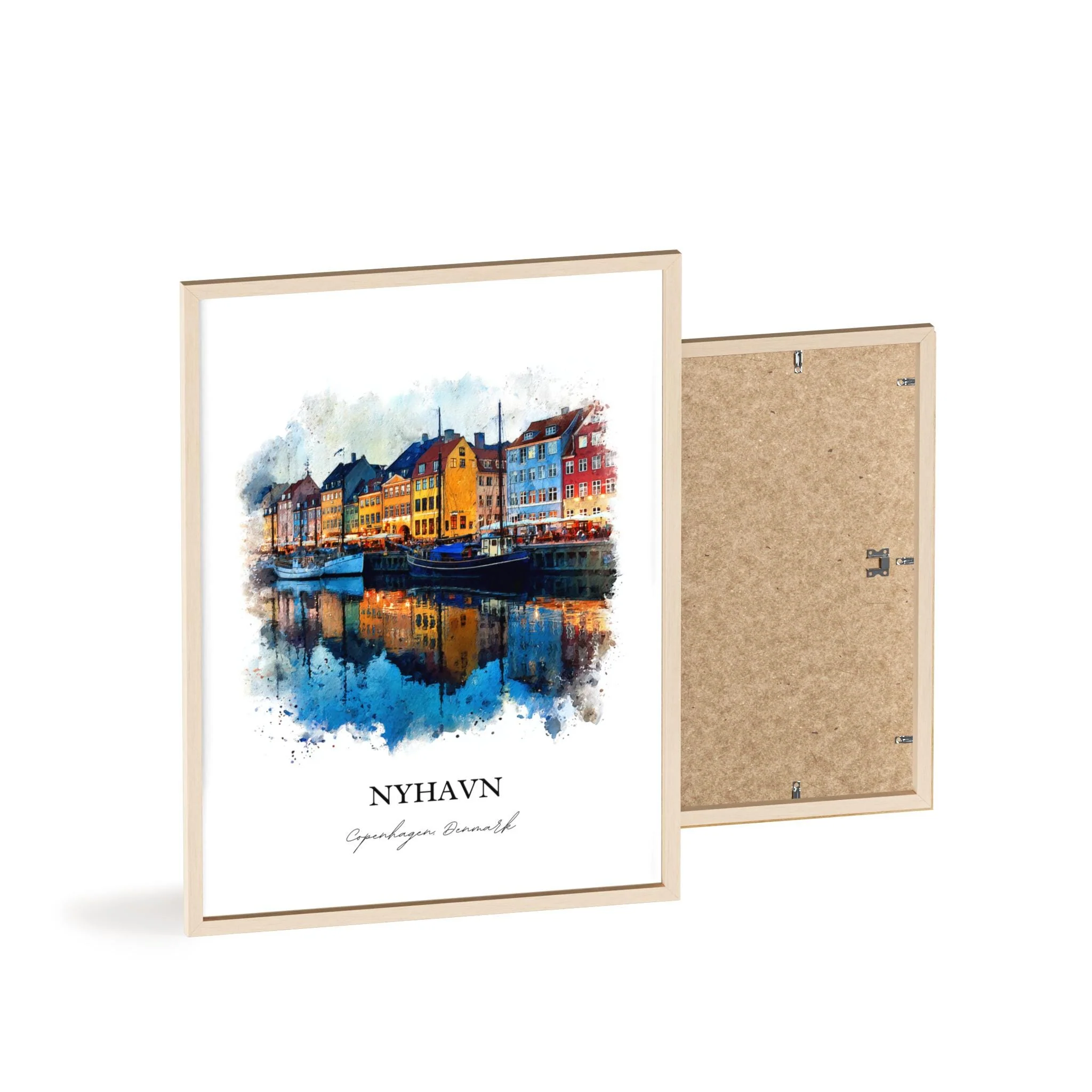 Nyhavn, Denmark – Watercolor Art Print - Image 12