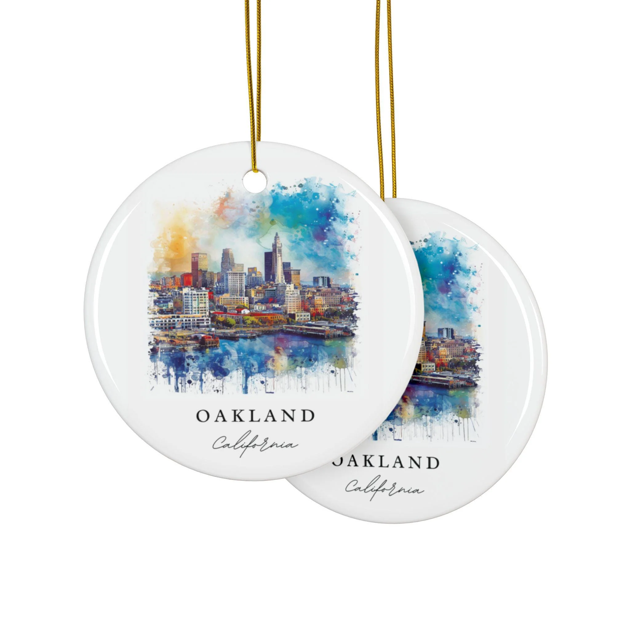 Oakland CA Ornament: Unique Oakland Souvenir, Oakland CA Decor, and Authentic Oakland Cali Gift - Image 4