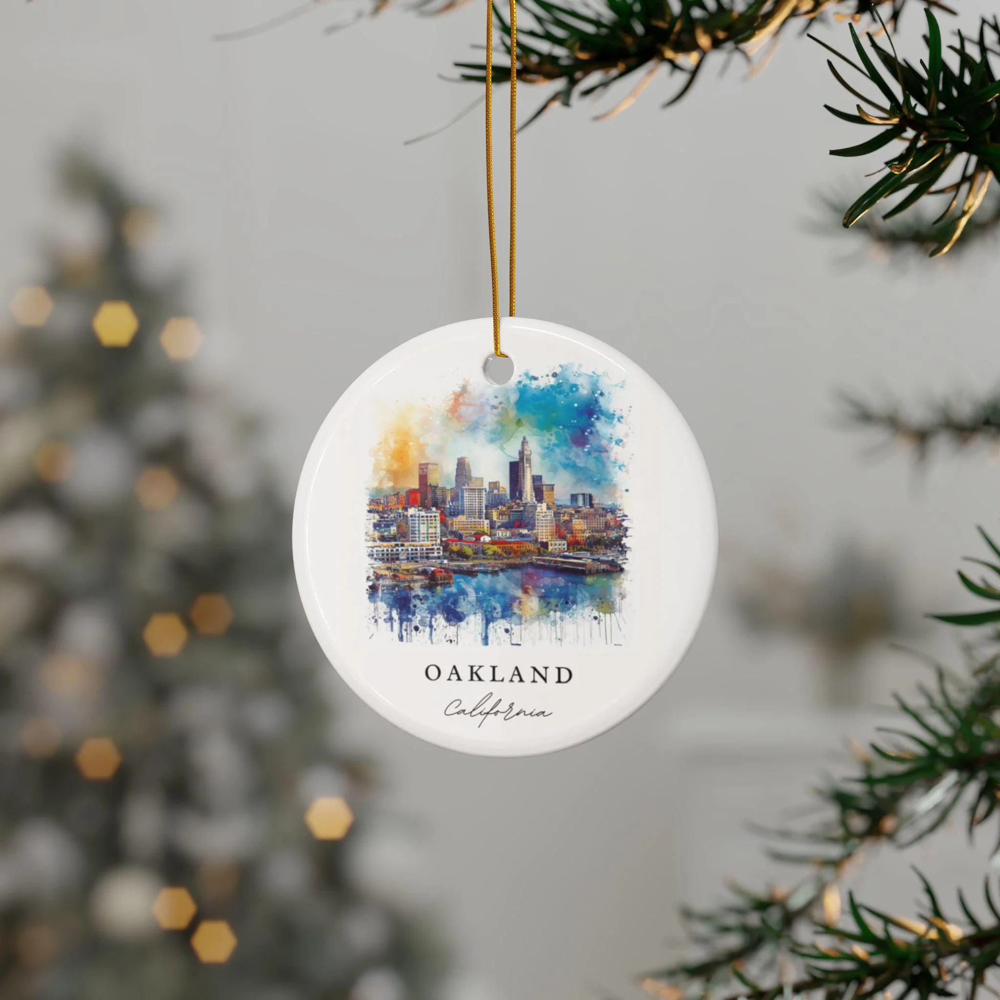Oakland CA Ornament: Unique Oakland Souvenir, Oakland CA Decor, and Authentic Oakland Cali Gift - Image 2