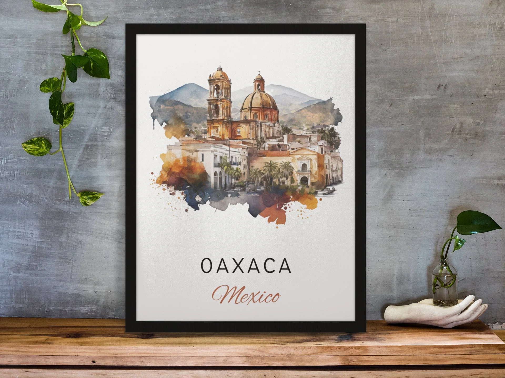 Oaxaca, Mexico – Watercolor Art Print
