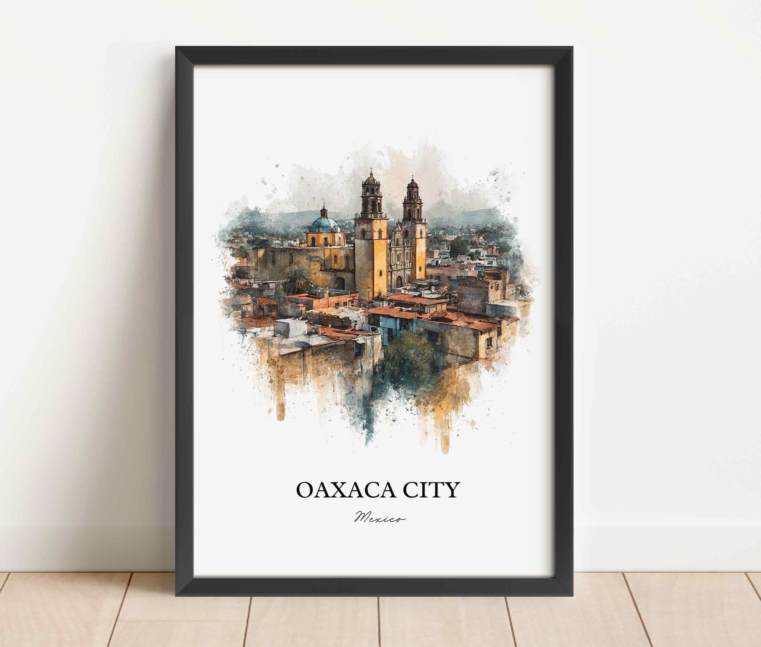 Oaxaca, Mexico – Watercolor Art Print - Image 3