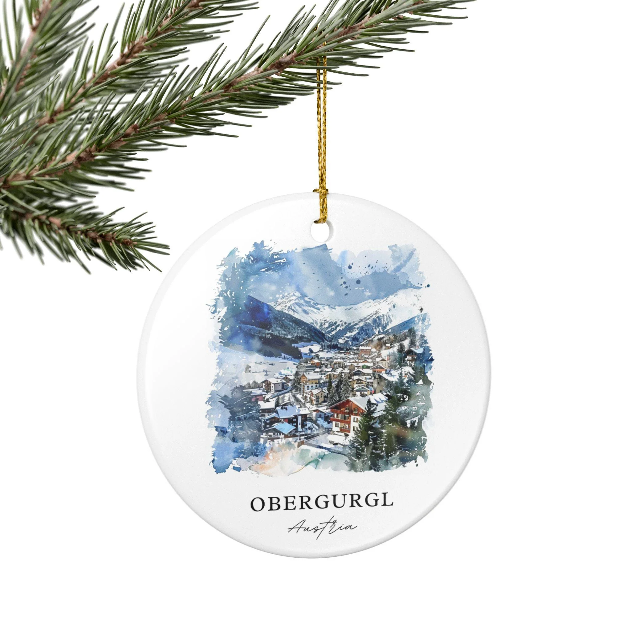 Obergurgl Ornament: Unique Obergurgl Austria Souvenir, Austria Xmas Decor, and Authentic Austrian Gift - Image 5