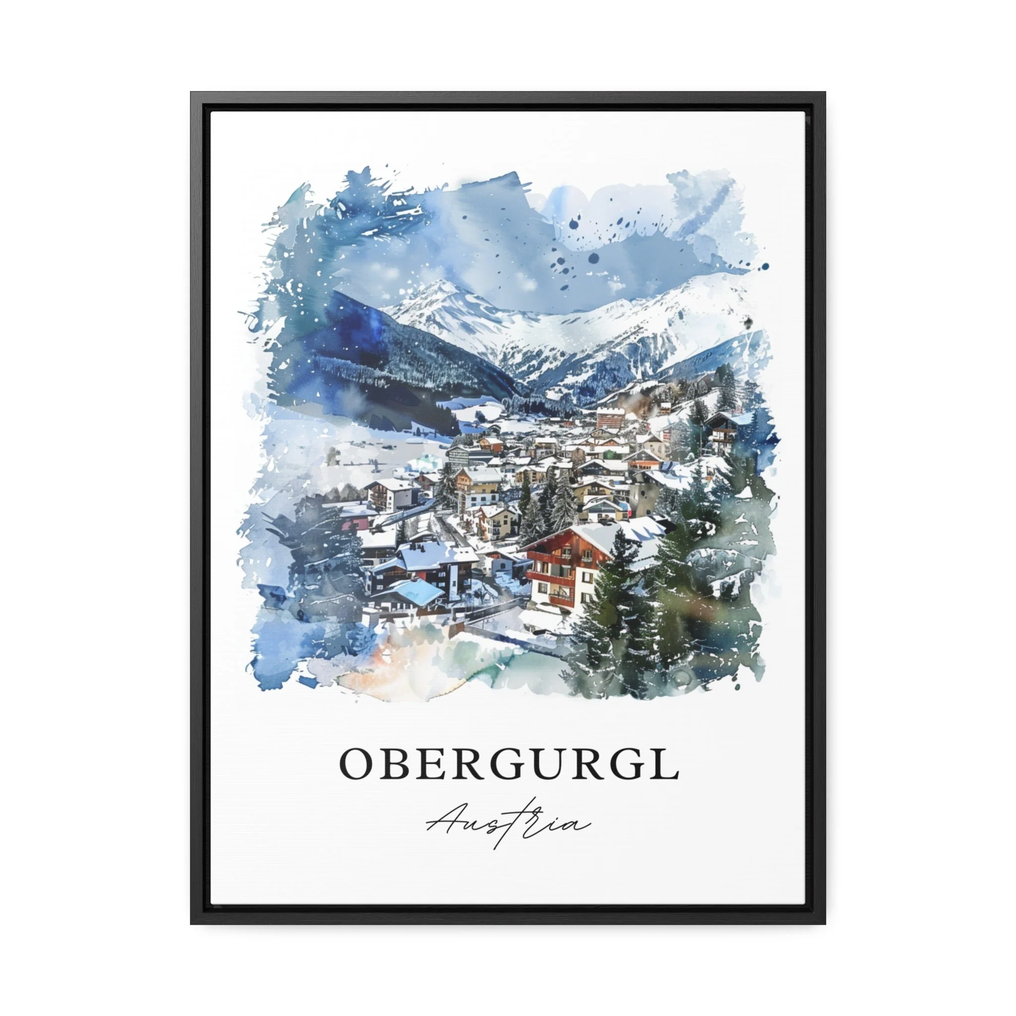 Obergurgl, Austria – Watercolor Art Print - Image 5