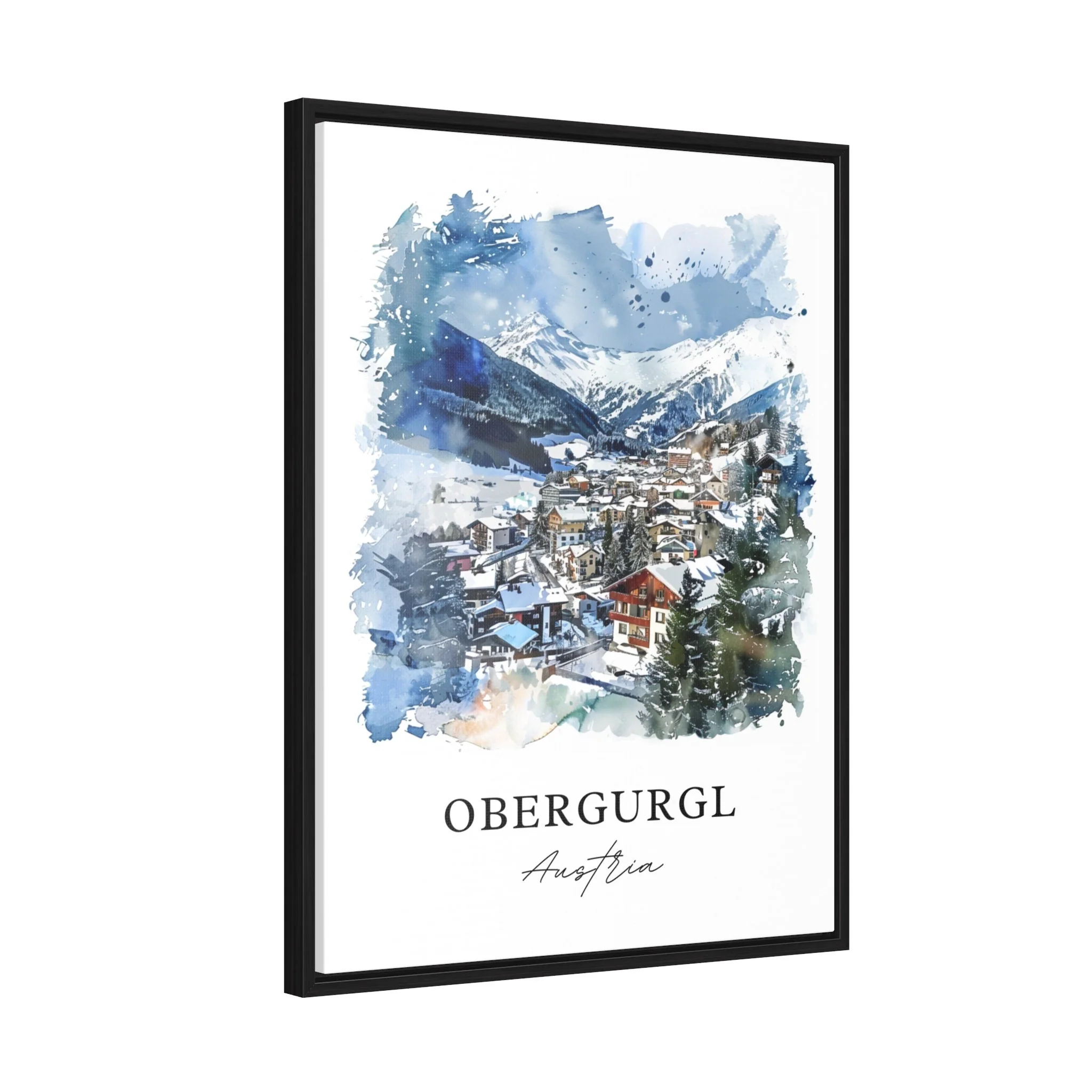 Obergurgl, Austria – Watercolor Art Print - Image 6