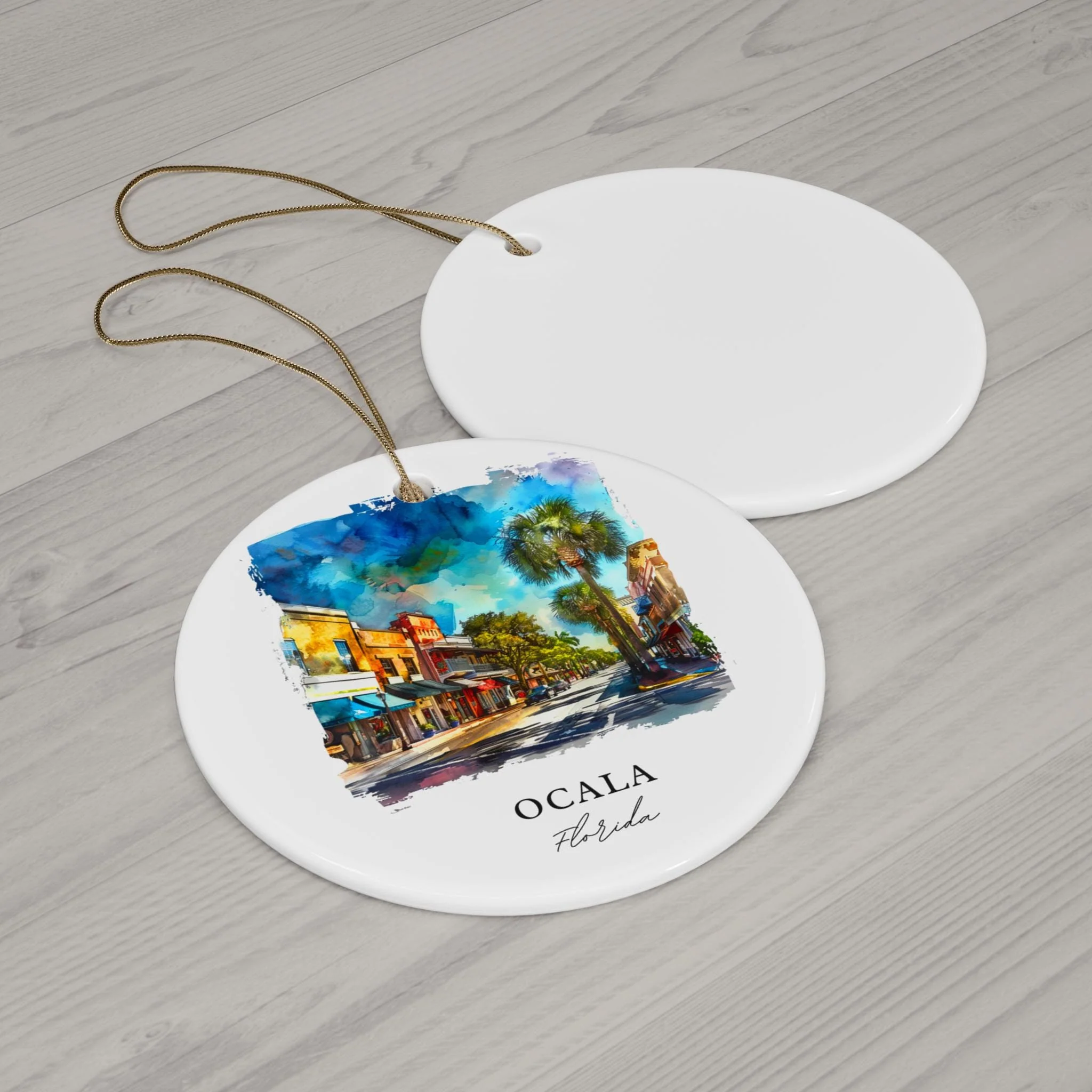 Ocala Florida Ornament: Unique Ocala Souvenir, Ocala FL Xmas Decor, and Authentic Ocala Florida Christmas Gift - Image 2