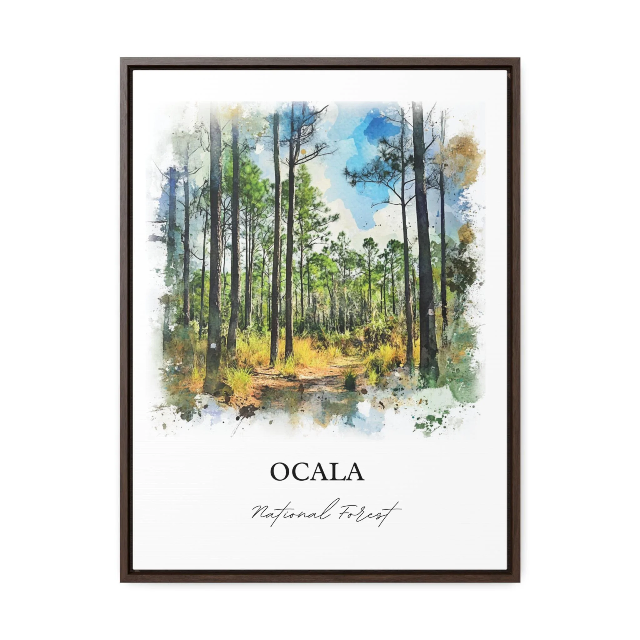 Ocala National Forest, USA – Watercolor Art Print - Image 7