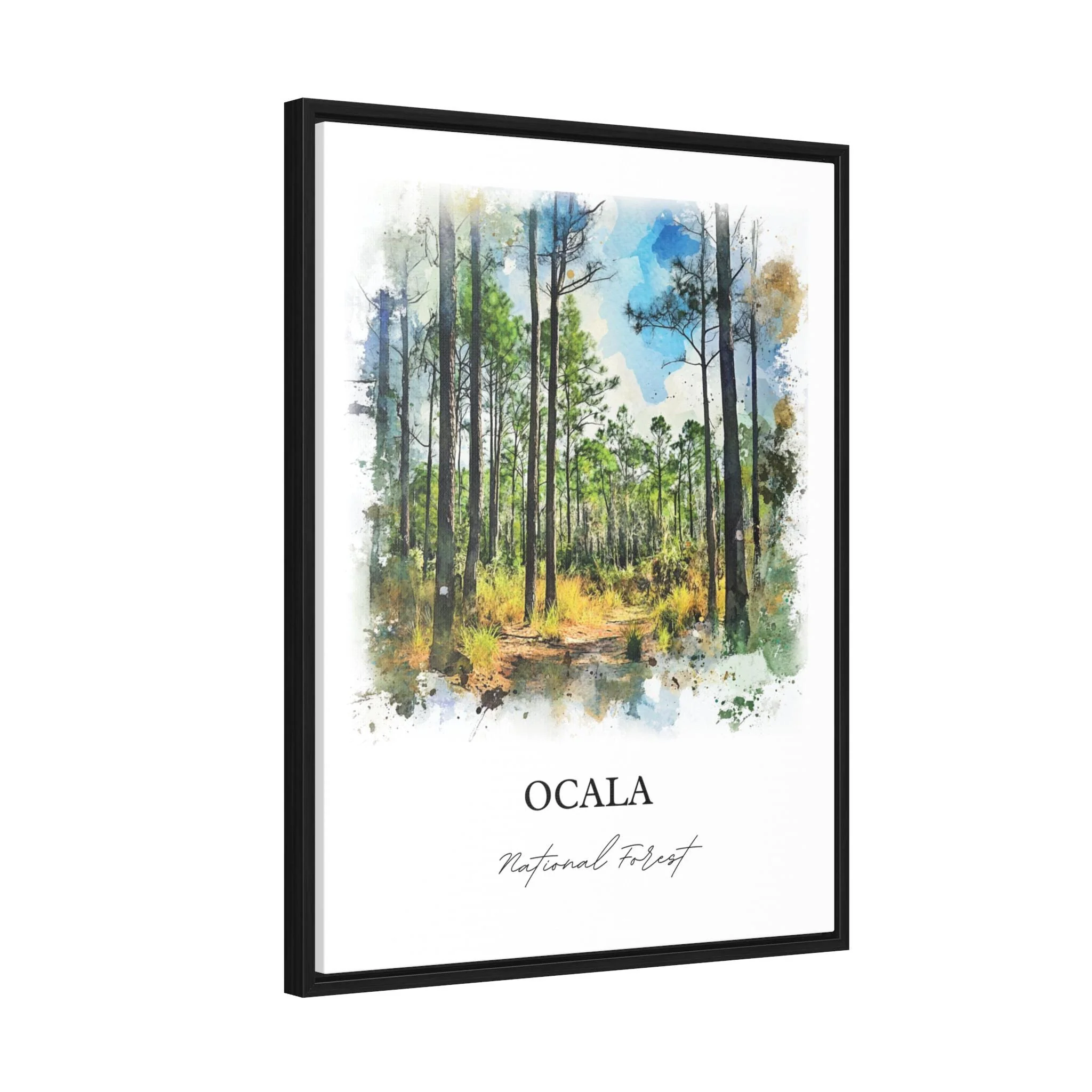 Ocala National Forest, USA – Watercolor Art Print - Image 8