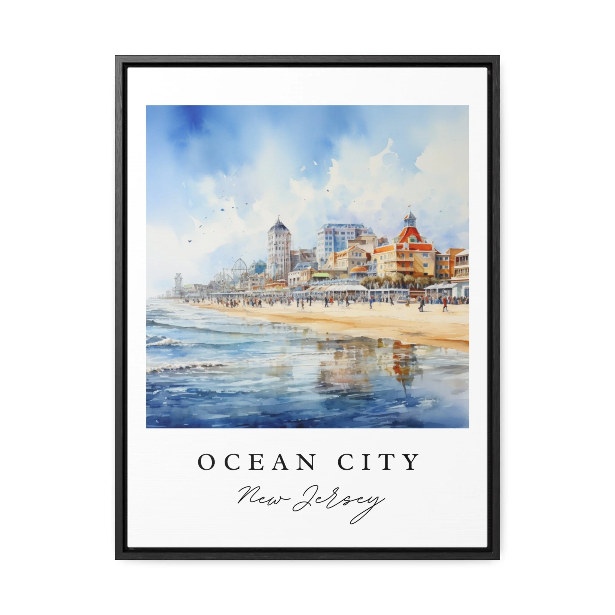Ocean City, Maryland – Watercolor Art Print - Image 5
