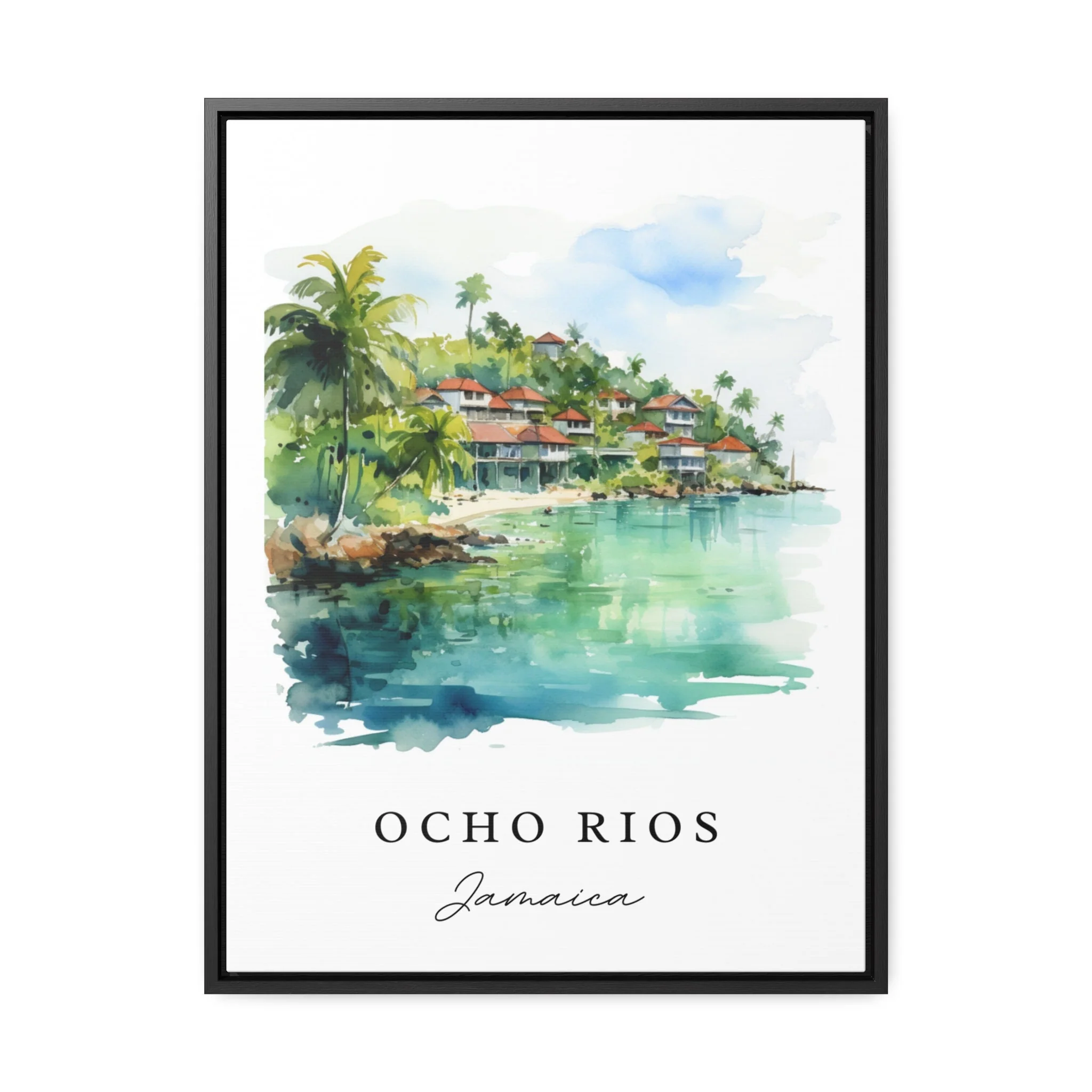 Ocho Rios, Jamaica – Watercolor Art Print - Image 2
