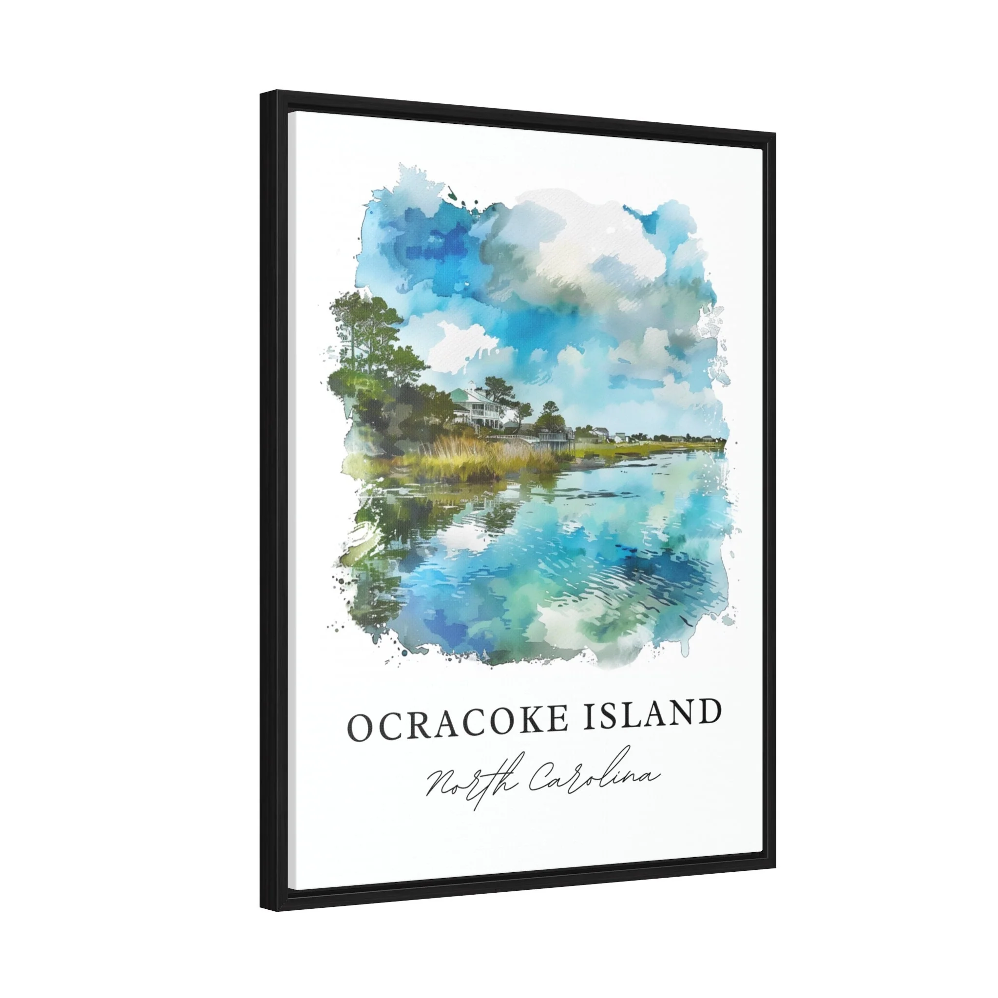 Ocracoke Island, NC, USA – Watercolor Art Print - Image 6