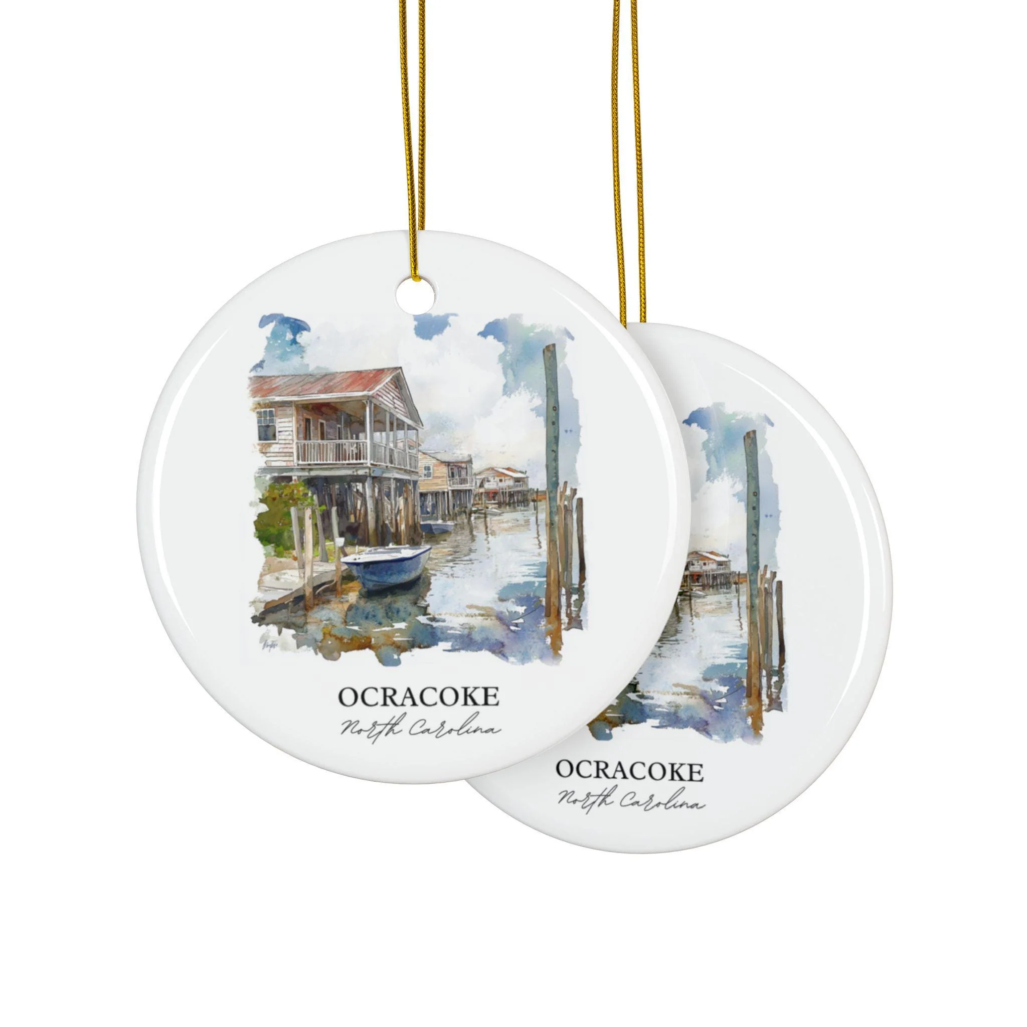 Ocracoke NC Ornament: Unique Ocracoke NC Souvenir, Ocracoke NC Xmas Decor, and Authentic Ocracoke Gift - Image 2