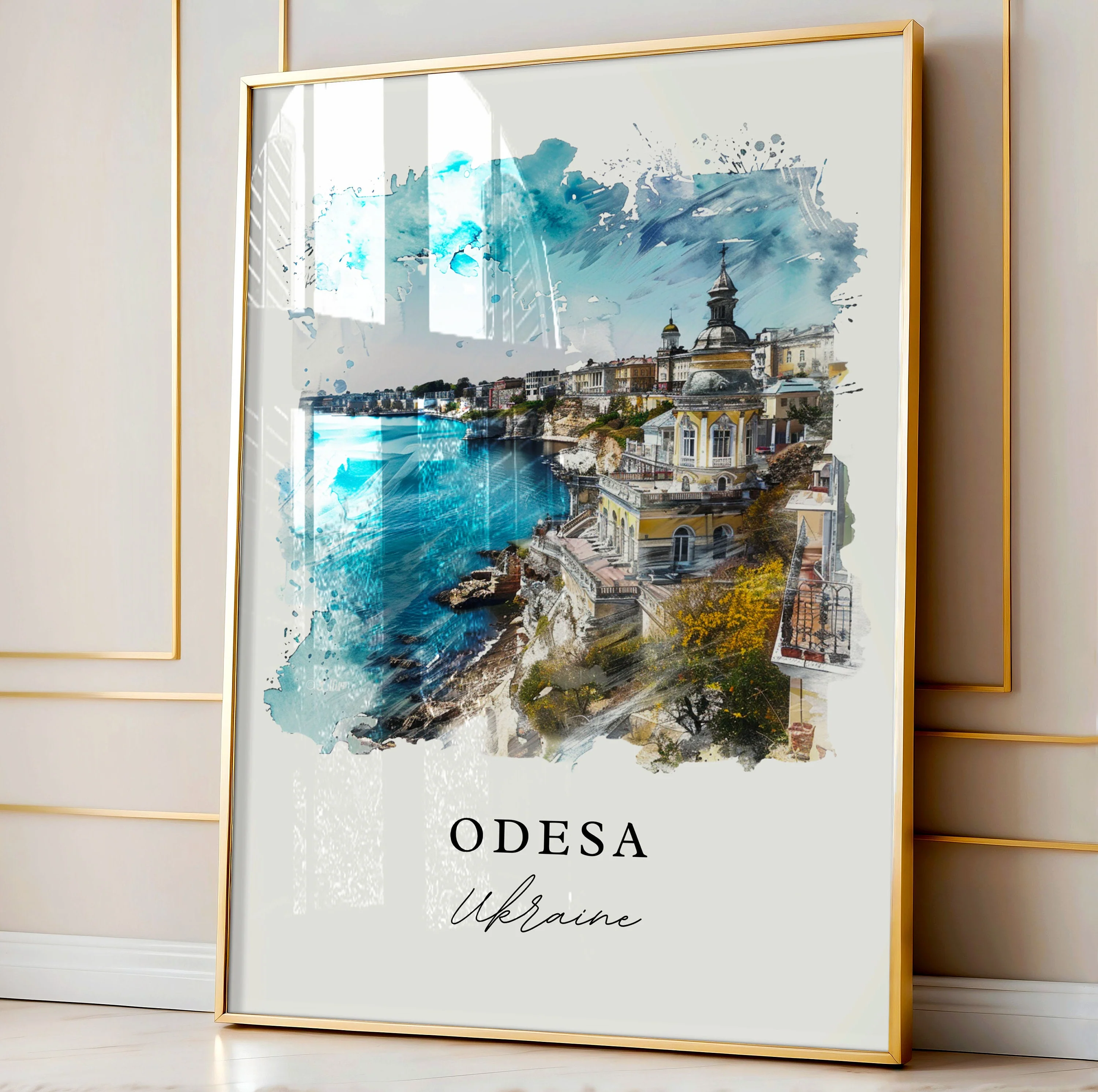Odesa, Ukraine – Watercolor Art Print - Image 4