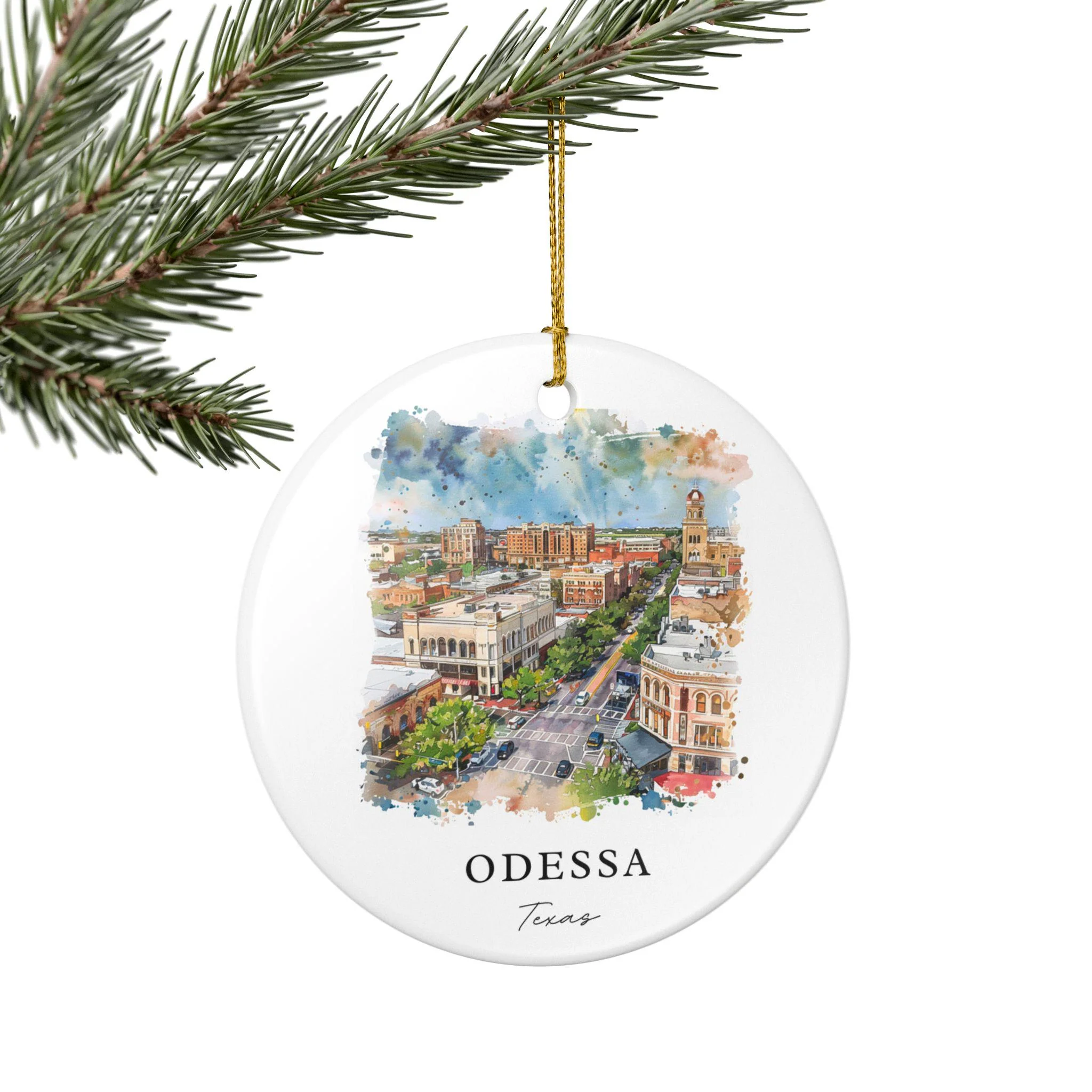 Odessa Texas Ornament: Unique Odessa TX Souvenir, Odessa TX Xmas Decor, and Authentic Texas Gift - Image 5