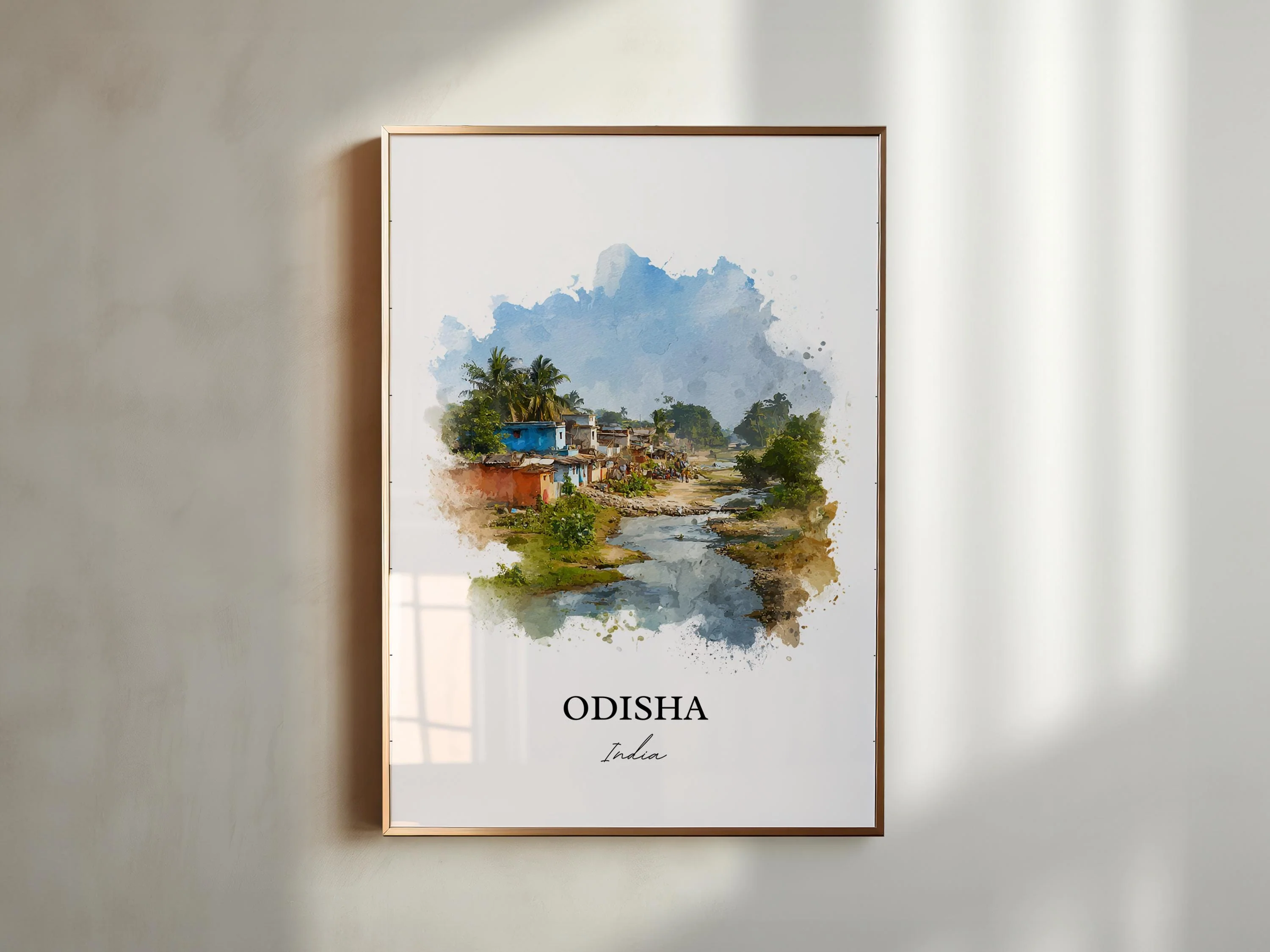 Odisha, India – Watercolor Art Print - Image 5