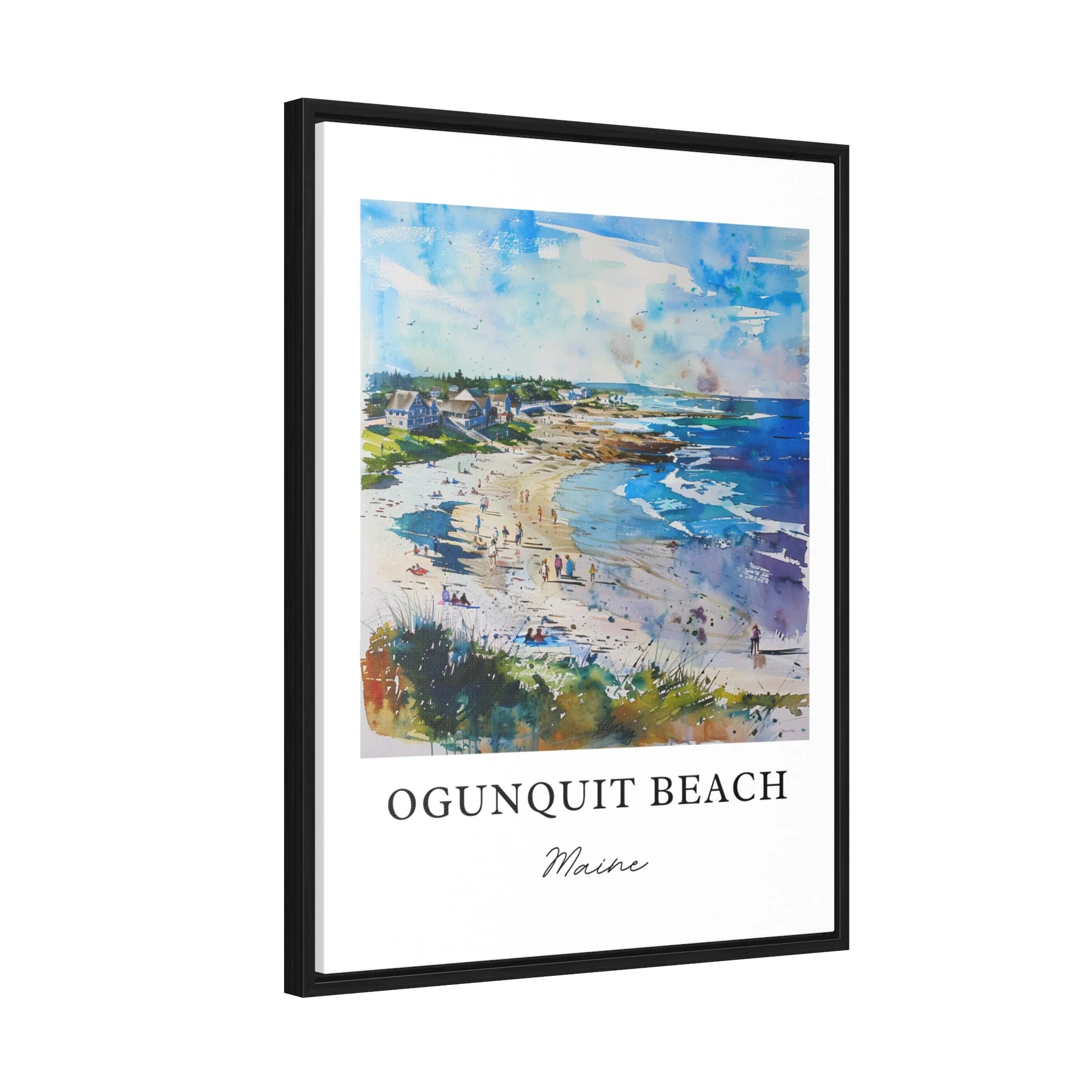 Ogunquit, Maine, Maine – Watercolor Art Print - Image 6