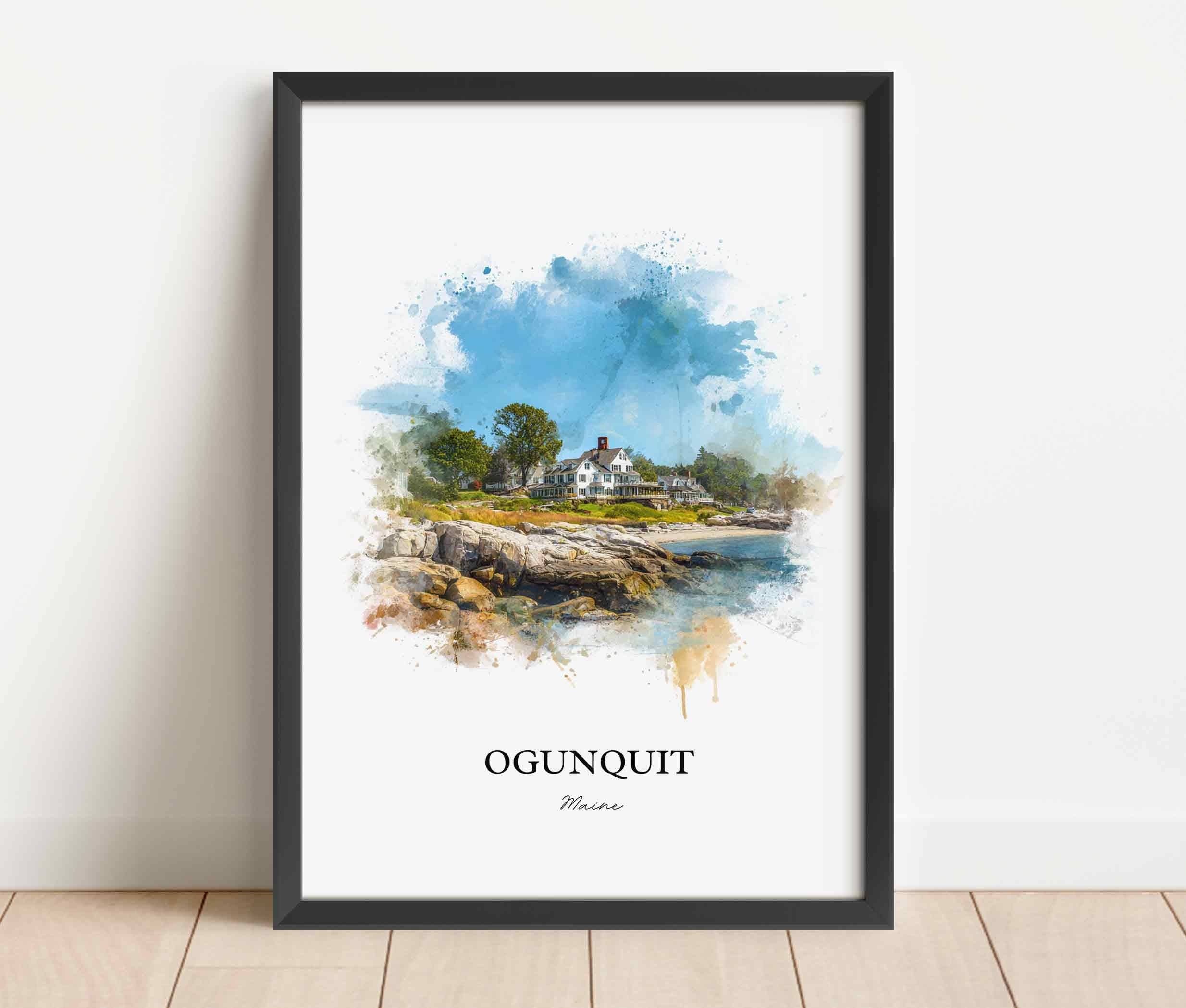 Ogunquit, Maine – Watercolor Art Print - Image 5