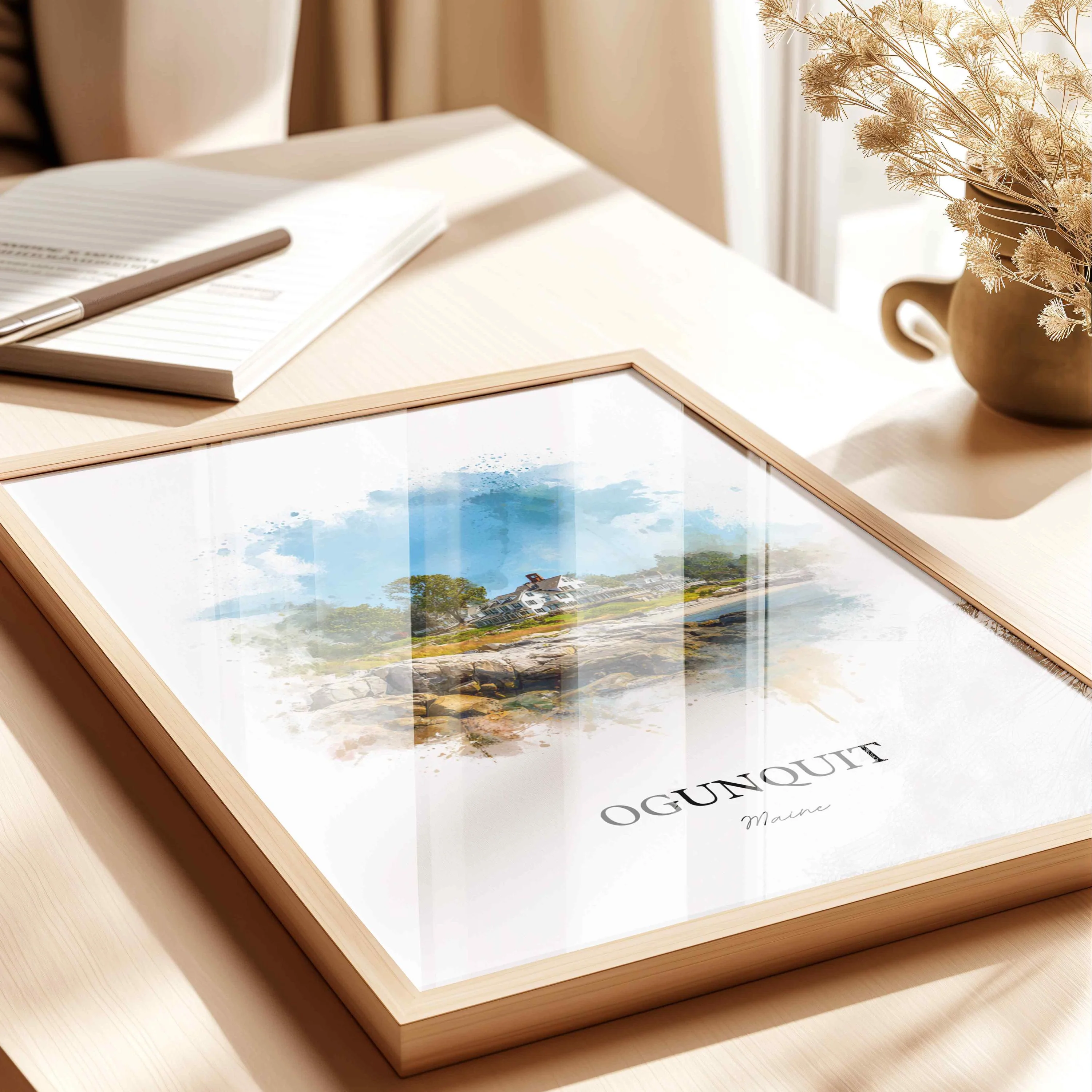 Ogunquit, Maine – Watercolor Art Print - Image 7