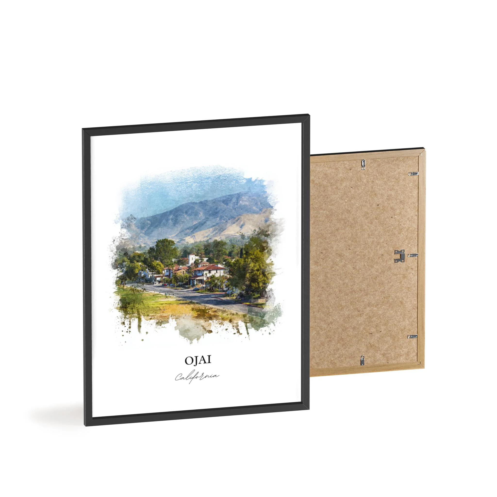 Ojai, California – Watercolor Art Print - Image 11
