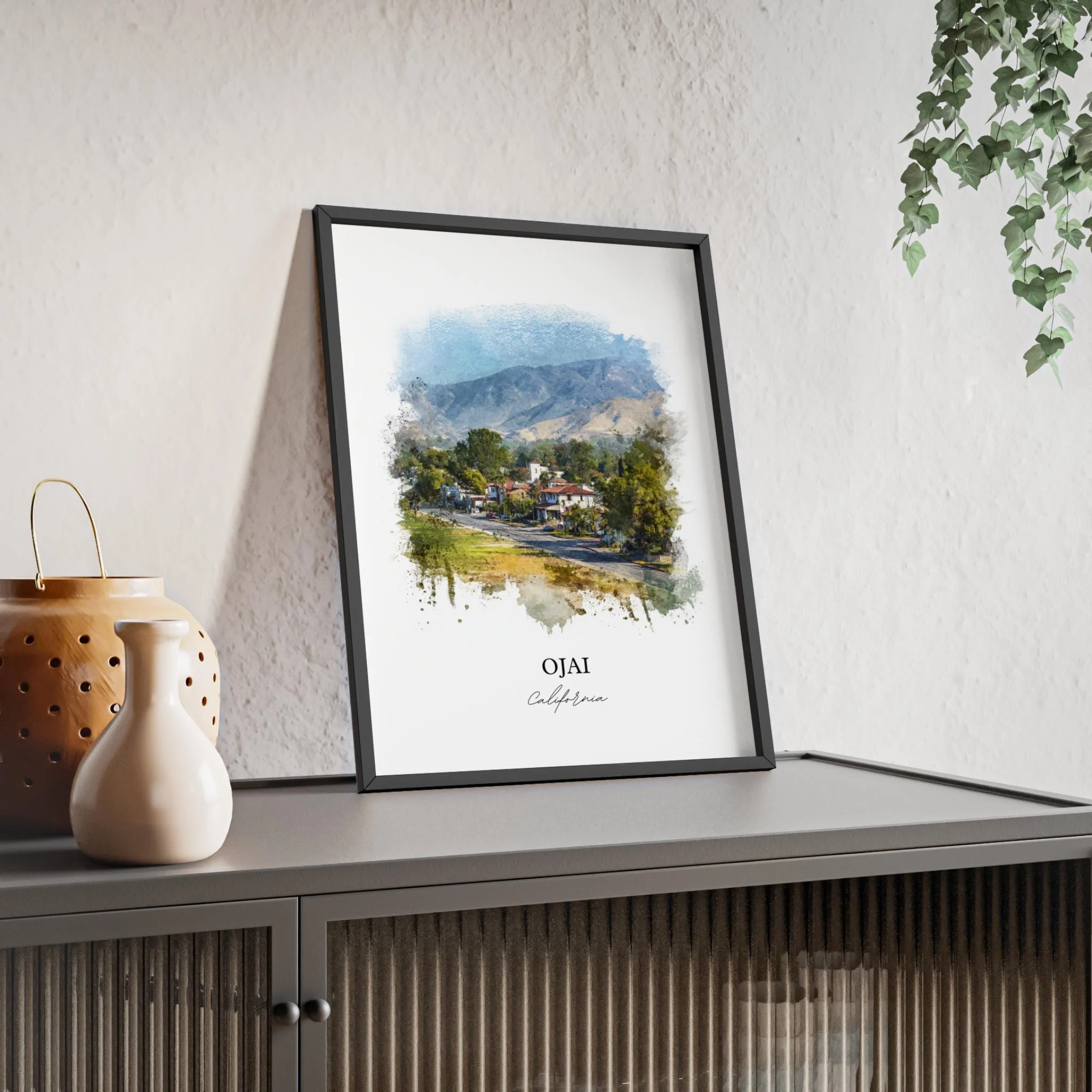 Ojai, California – Watercolor Art Print - Image 5