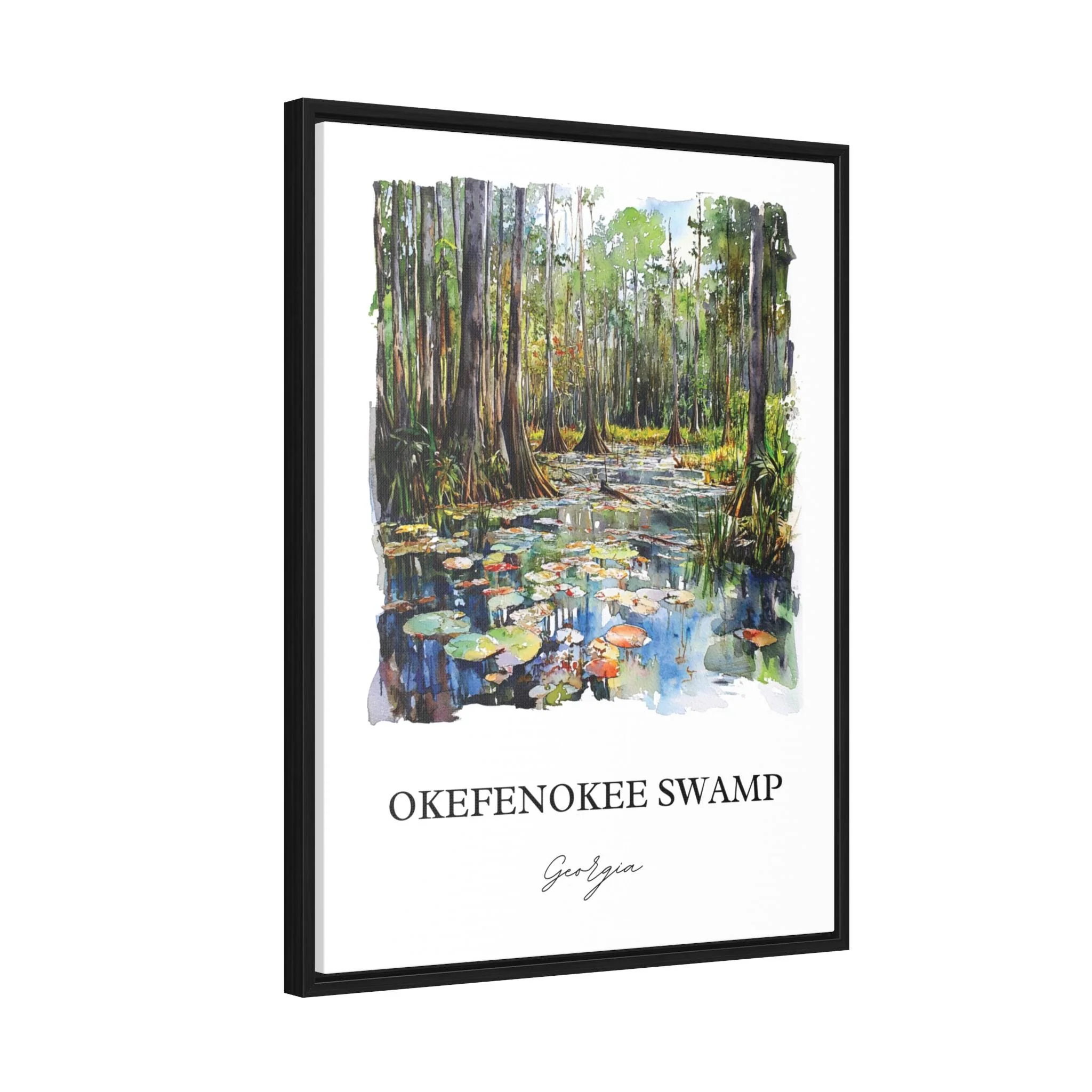 Okefenokee Swamp, Georgia, USA – Watercolor Art Print - Image 8