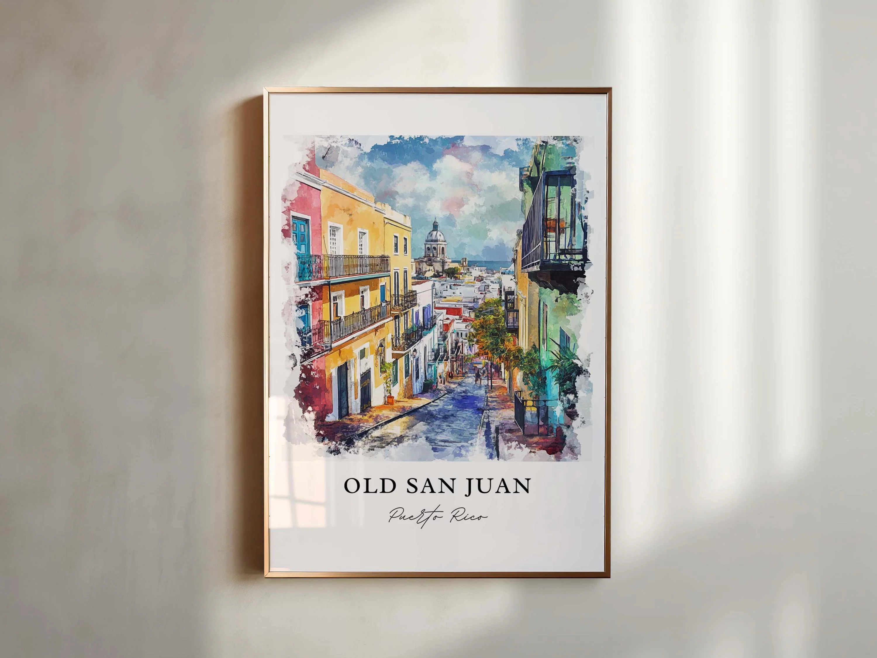 Old San Juan, Puerto Rico – Watercolor Art Print - Image 3