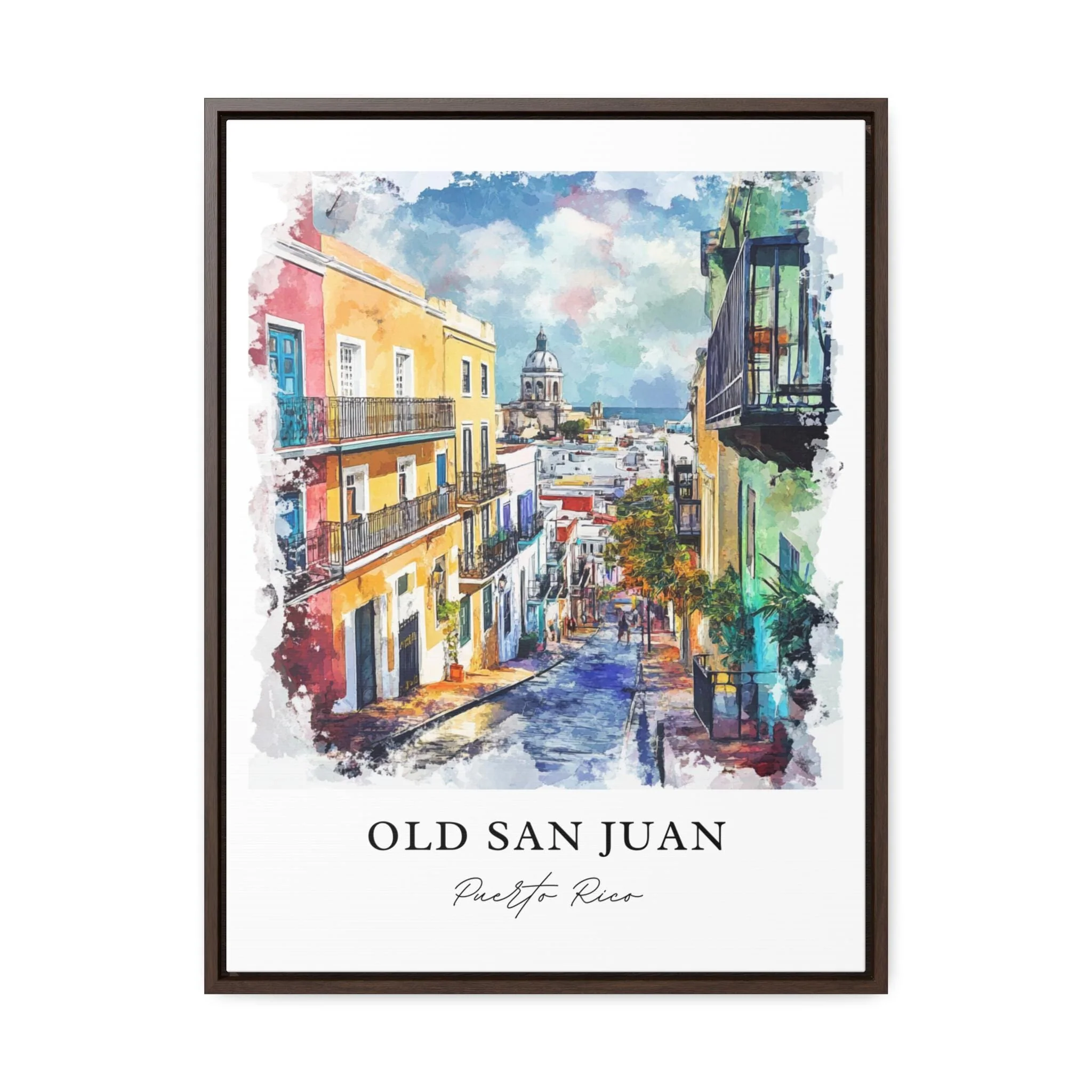 Old San Juan, Puerto Rico – Watercolor Art Print - Image 5