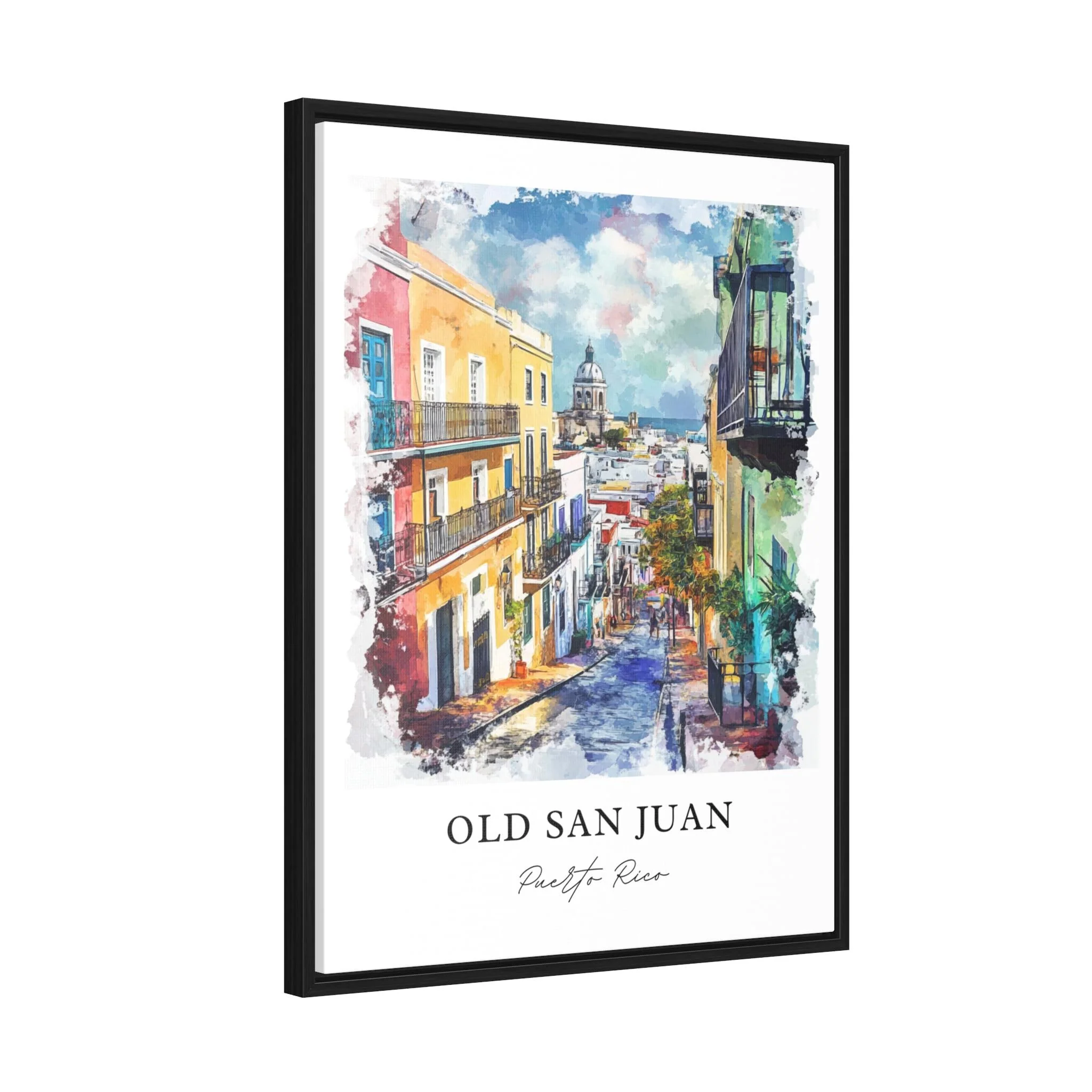 Old San Juan, Puerto Rico – Watercolor Art Print - Image 6