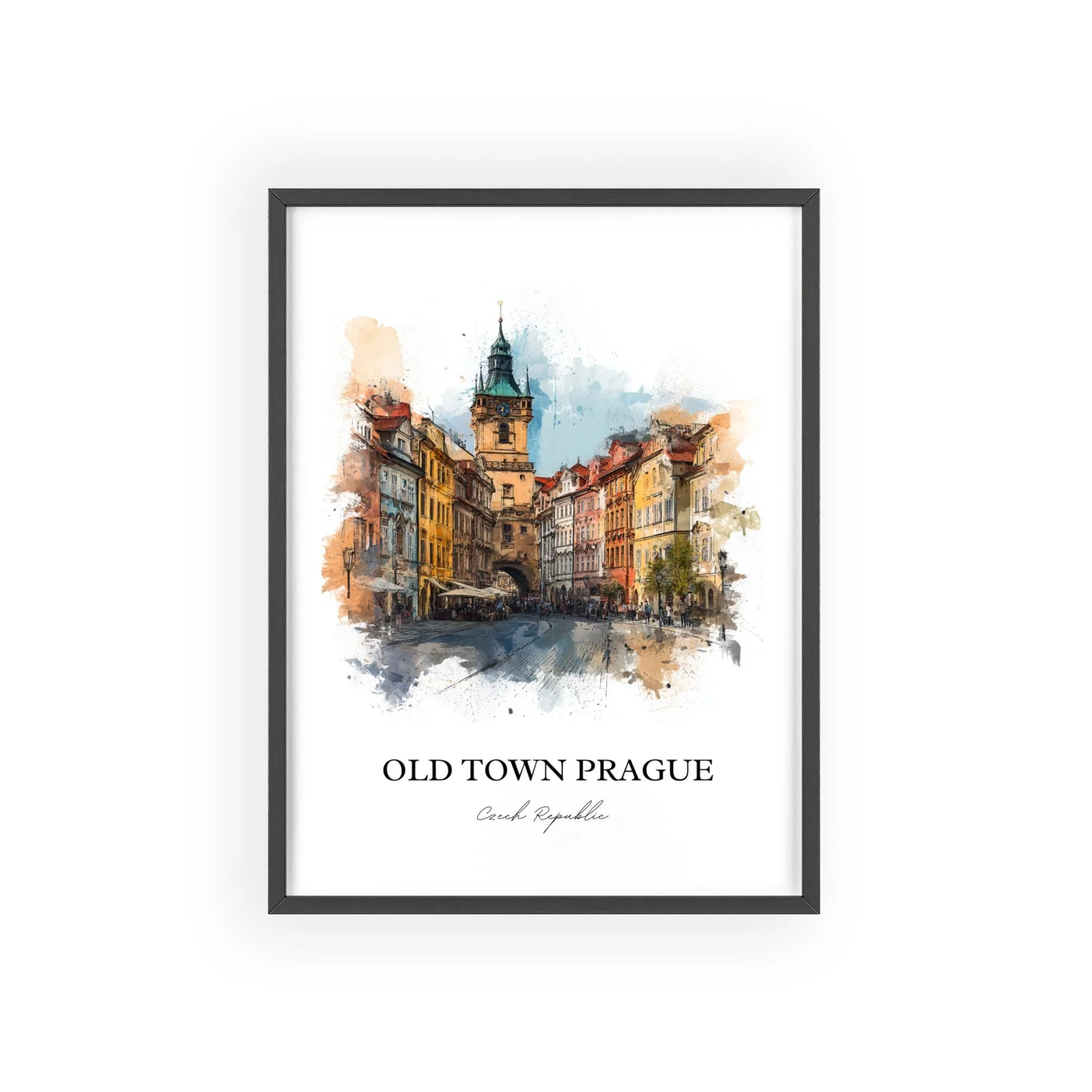 Prague, Czech Republic – Watercolor Art Print - Image 10