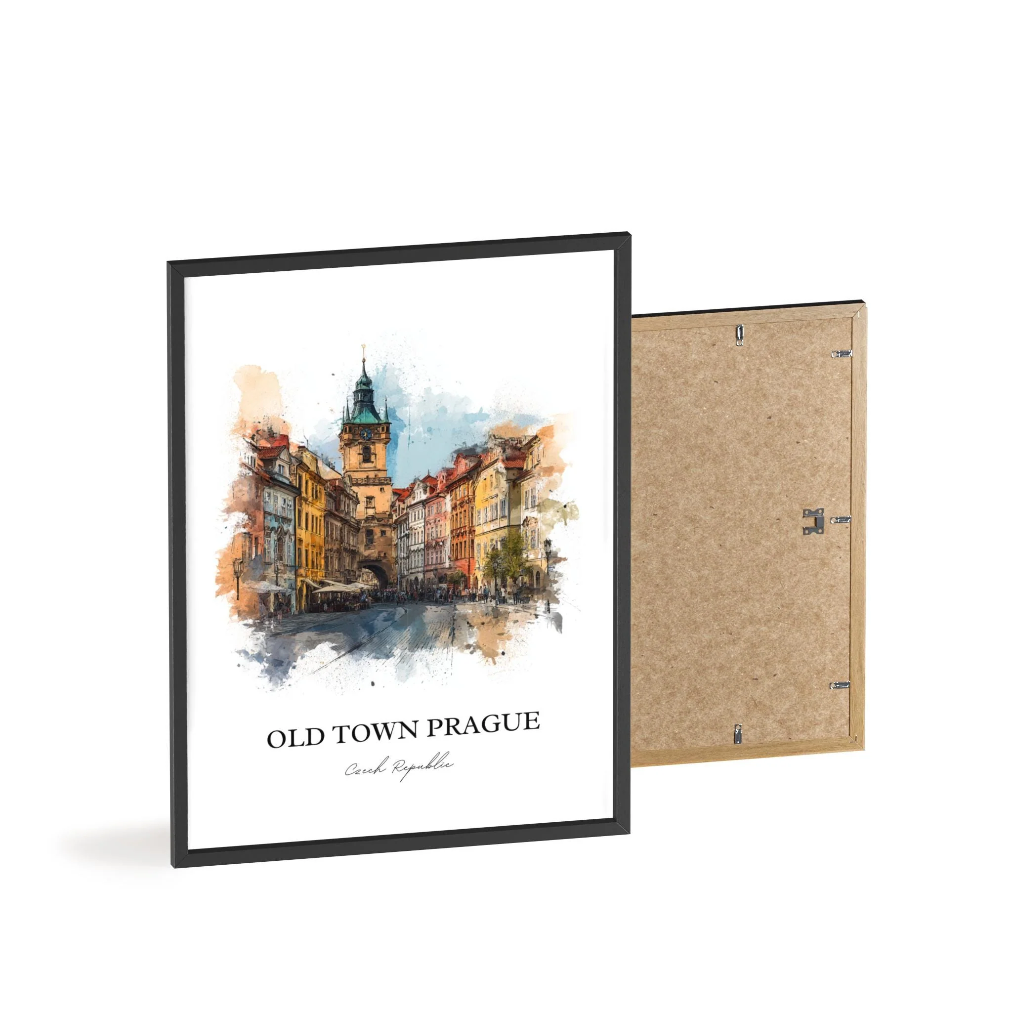 Prague, Czech Republic – Watercolor Art Print - Image 11