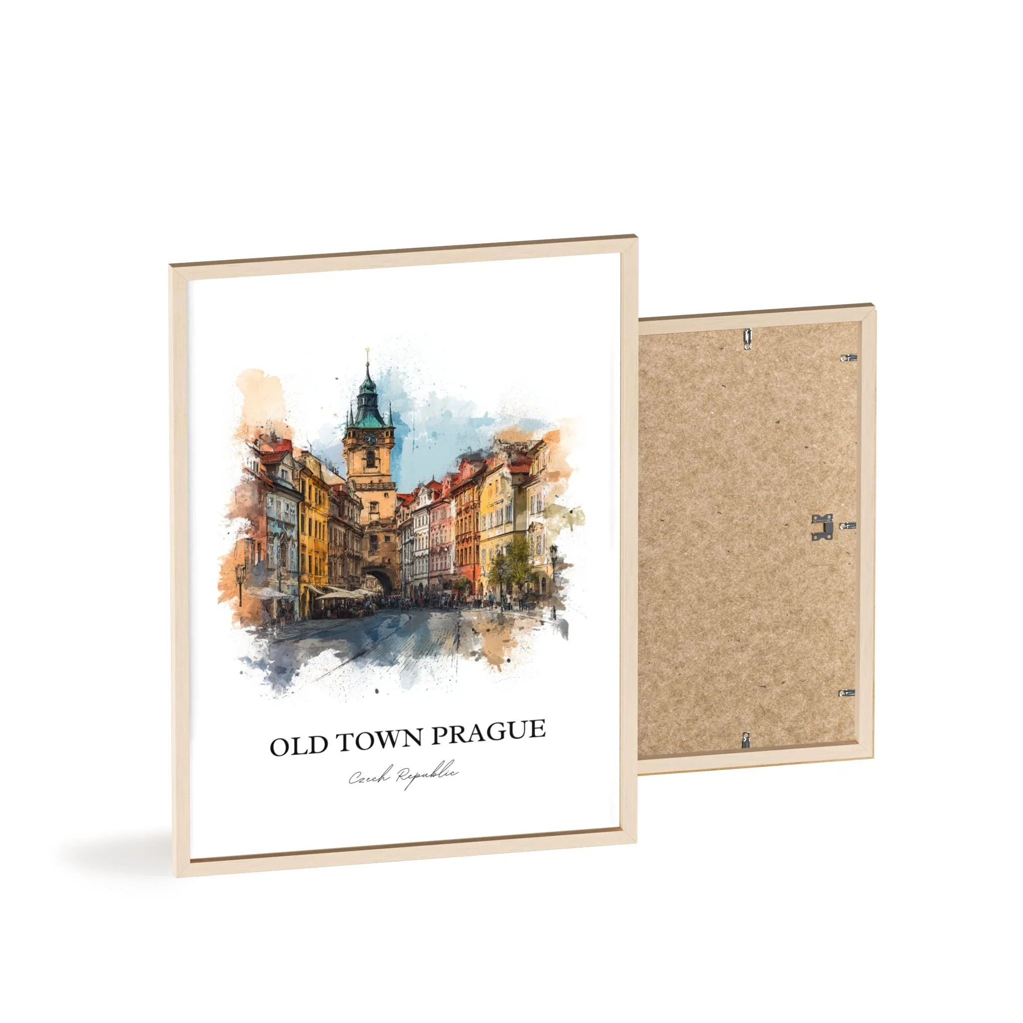 Prague, Czech Republic – Watercolor Art Print - Image 13