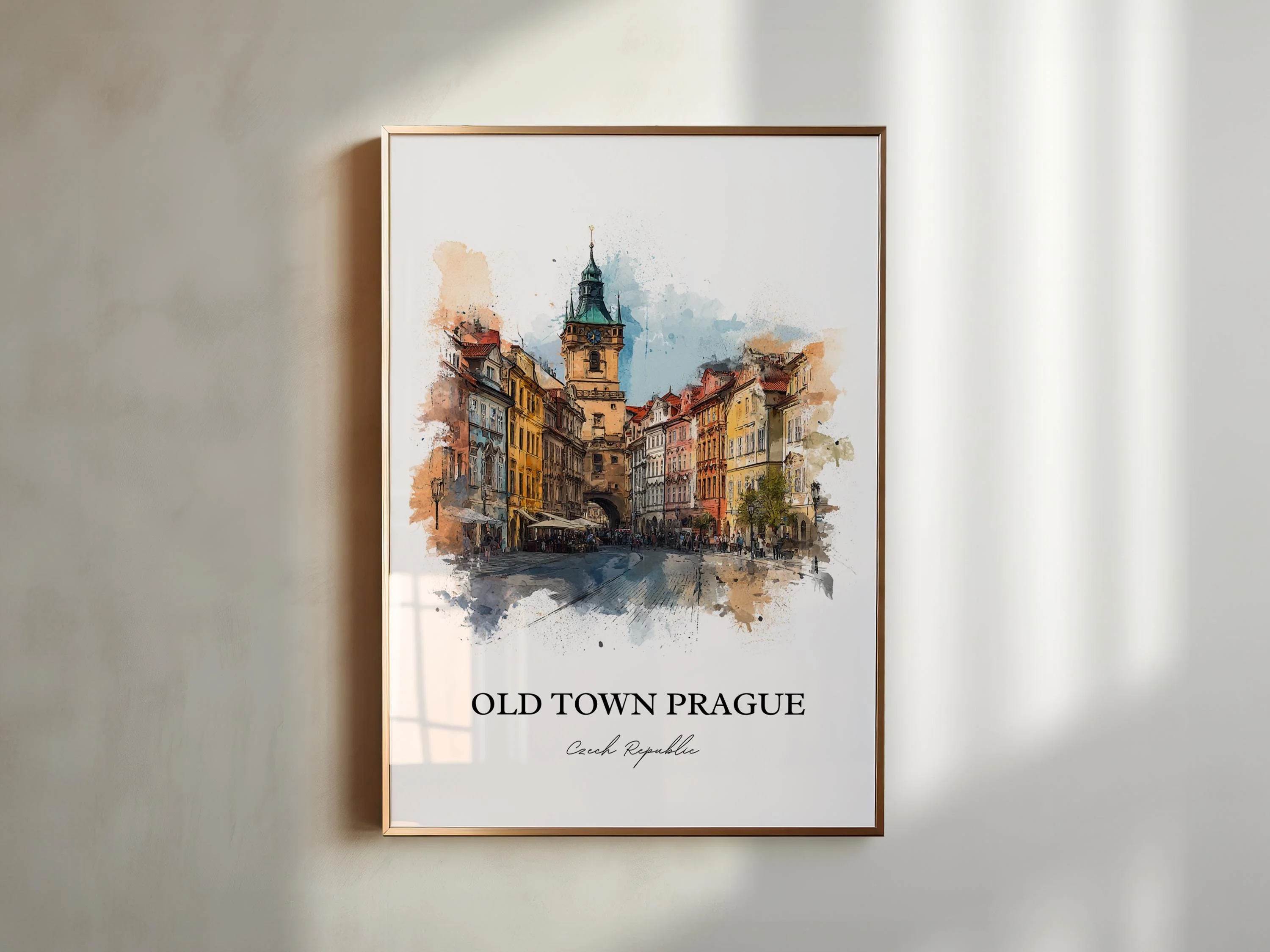 Prague, Czech Republic – Watercolor Art Print - Image 5