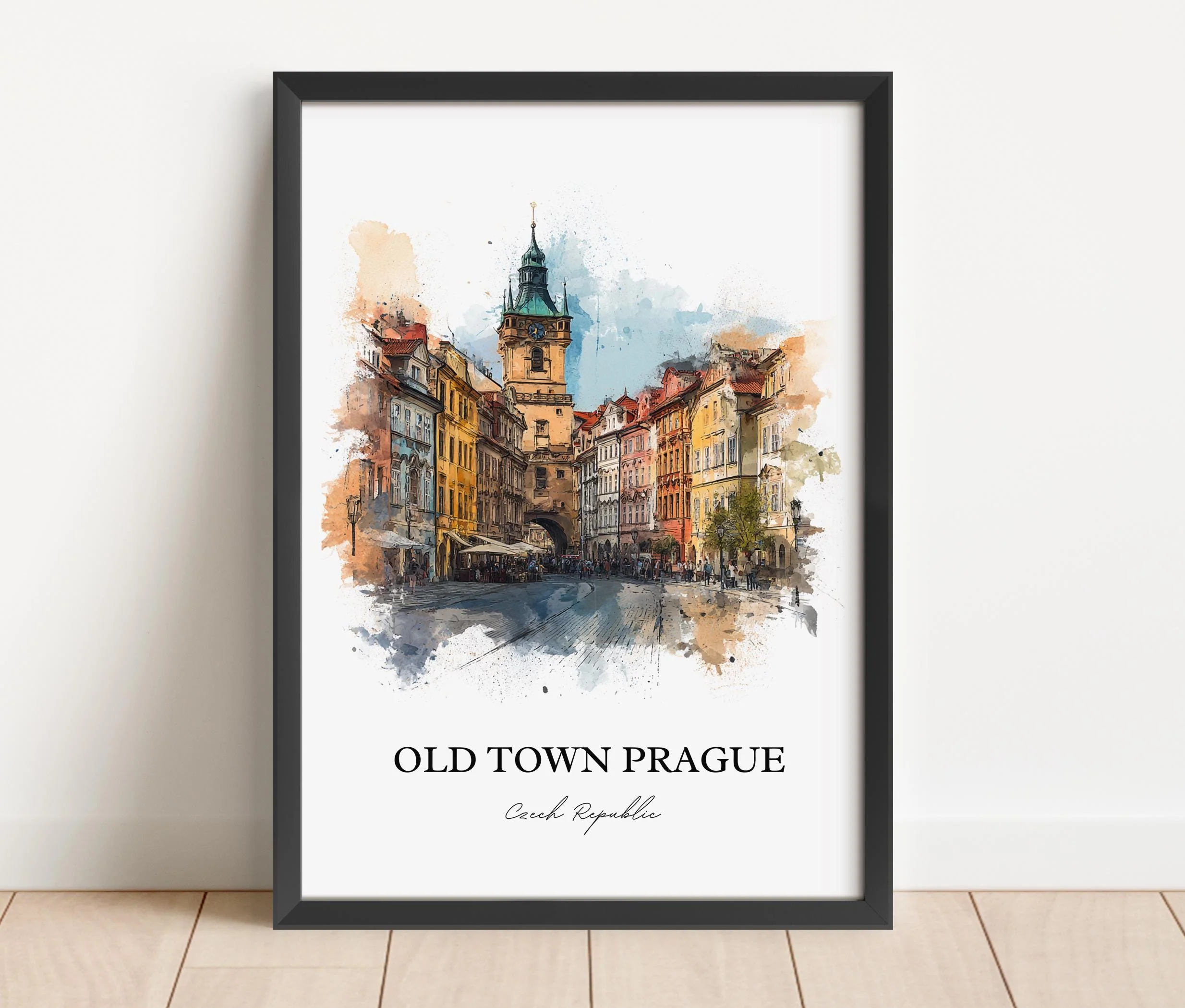 Prague, Czech Republic – Watercolor Art Print - Image 8