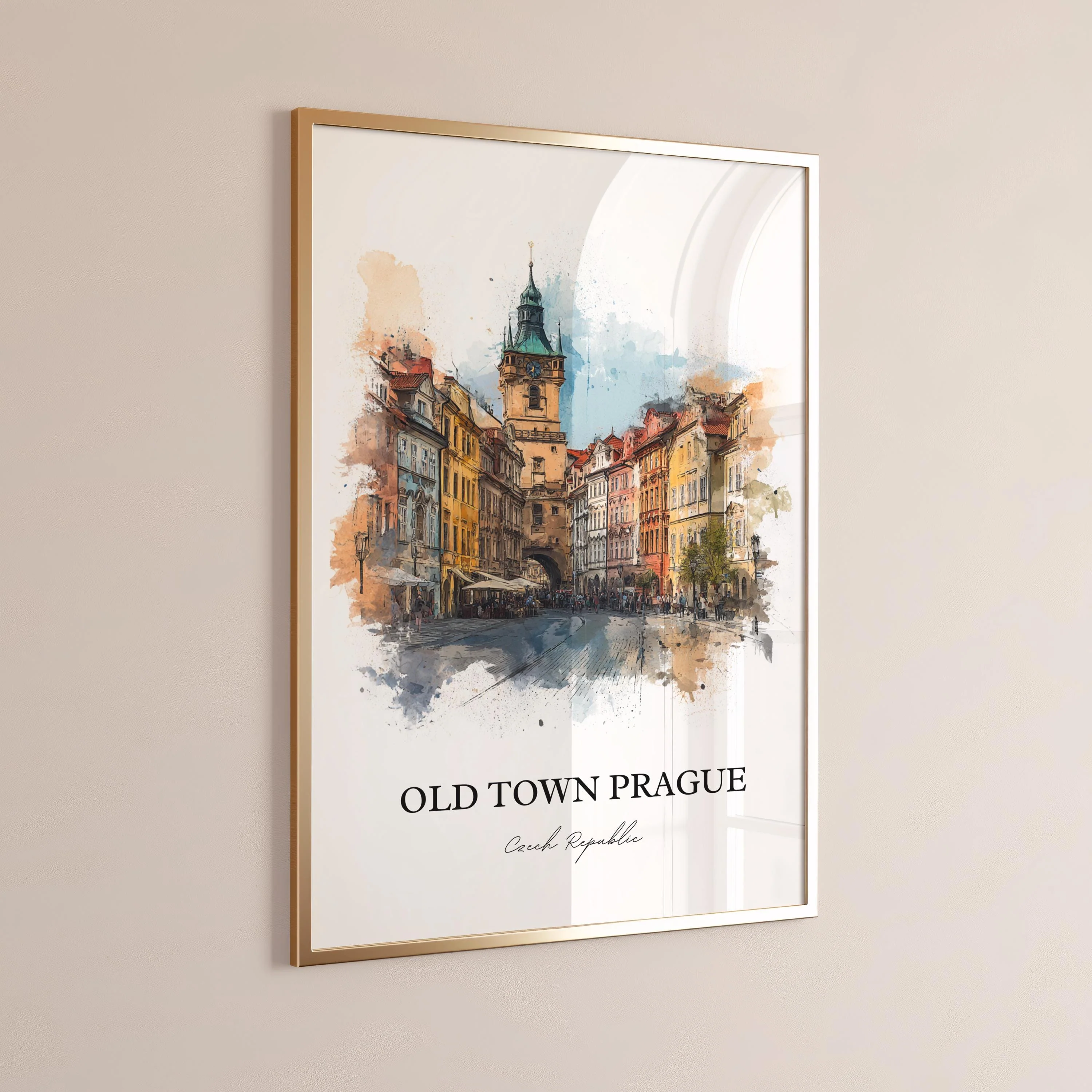 Prague, Czech Republic – Watercolor Art Print - Image 9
