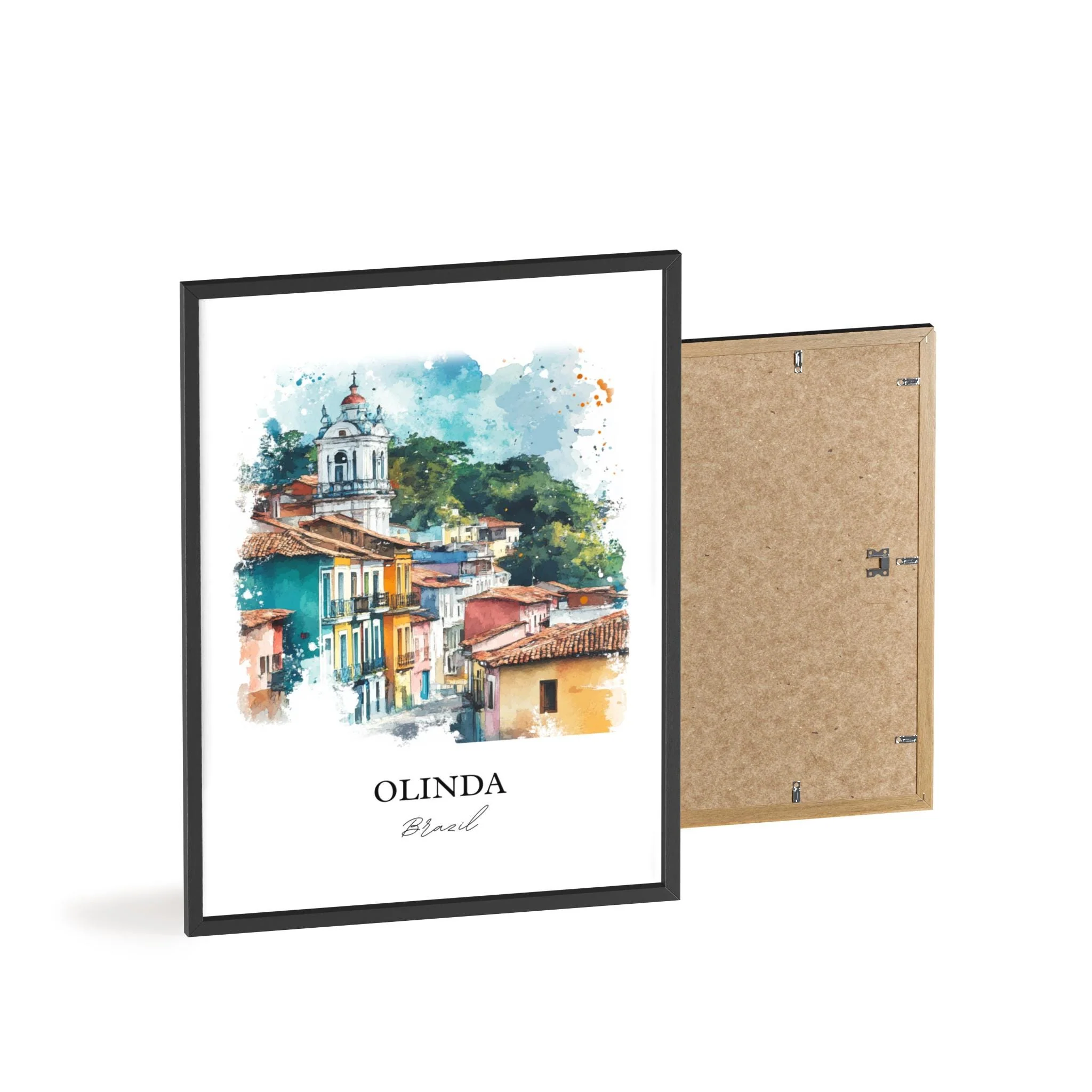 Olinda, Brazil – Watercolor Art Print - Image 8