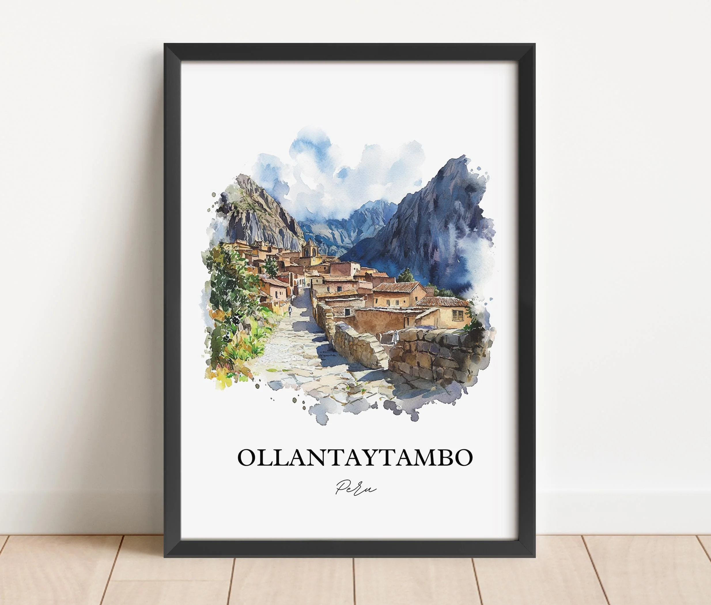 Ollantaytambo, Peru – Watercolor Art Print - Image 4