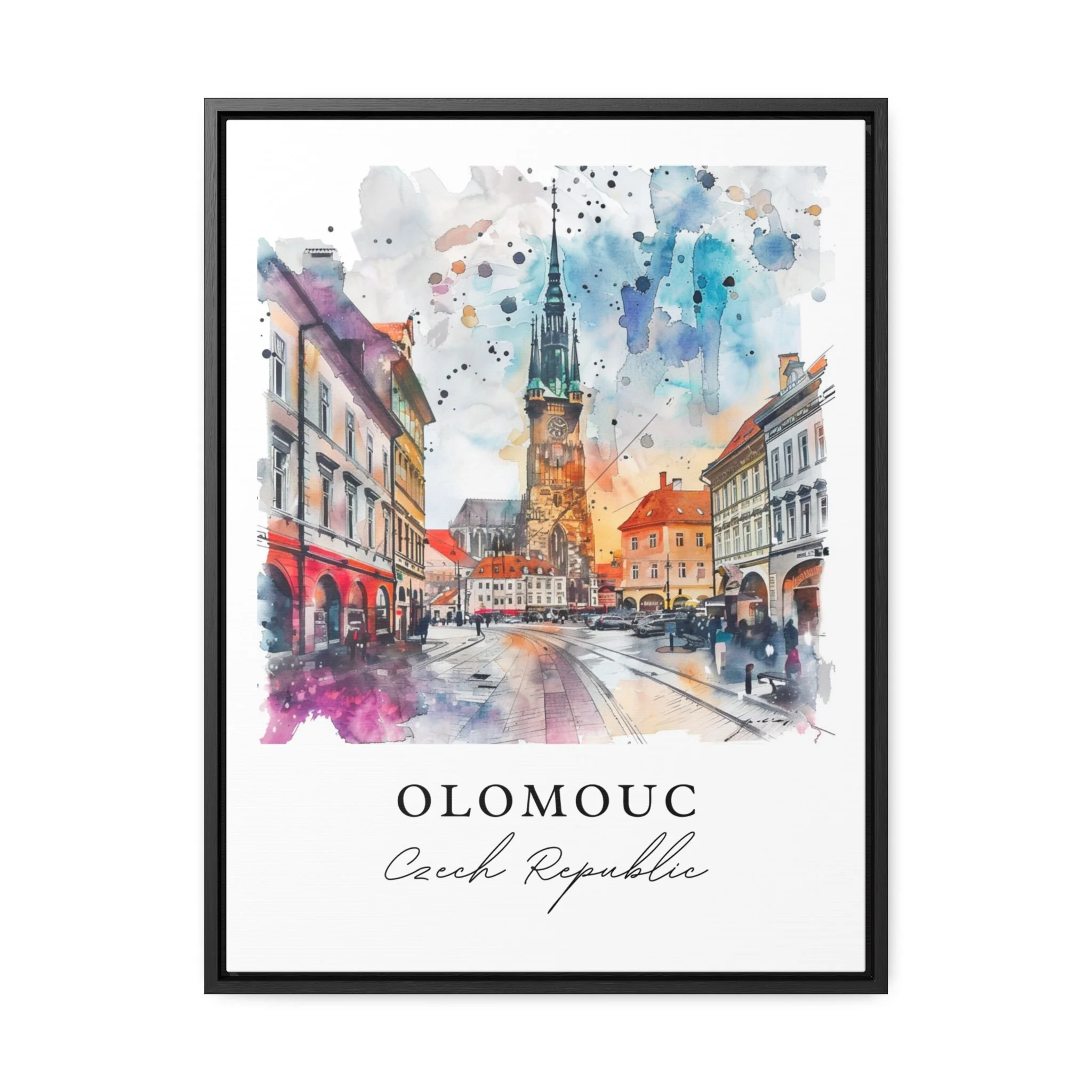 Olomouc, Czech Republic – Watercolor Art Print - Image 5